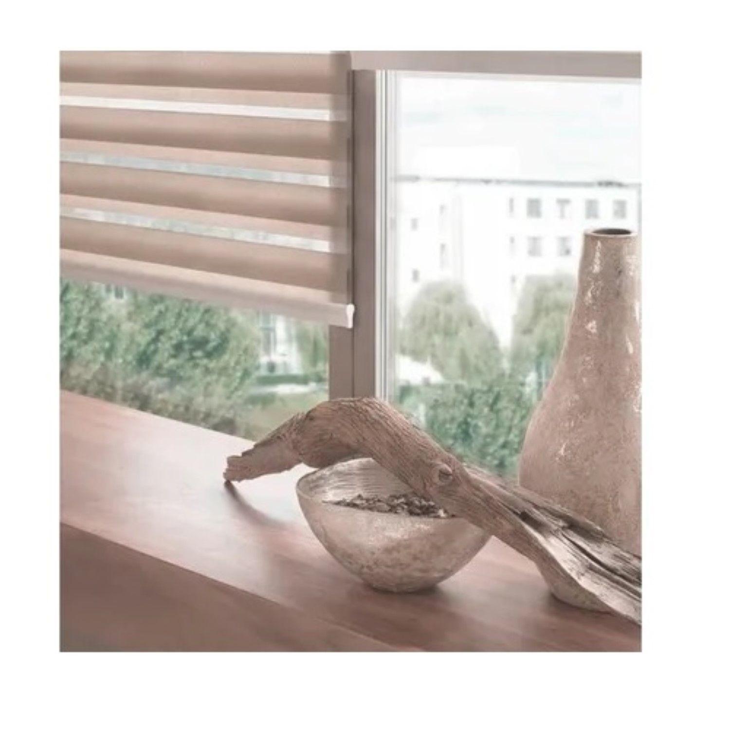 Cortina Roller Dia y Noche Lumax 0.8 X 1.6 mts Beige-2