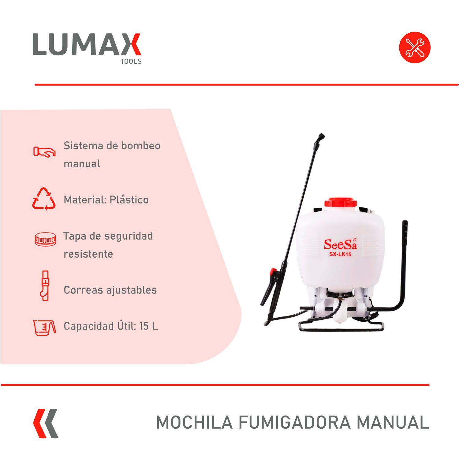 Fumigadora De Espalda Manual 15 Lts Pulverizadora-1