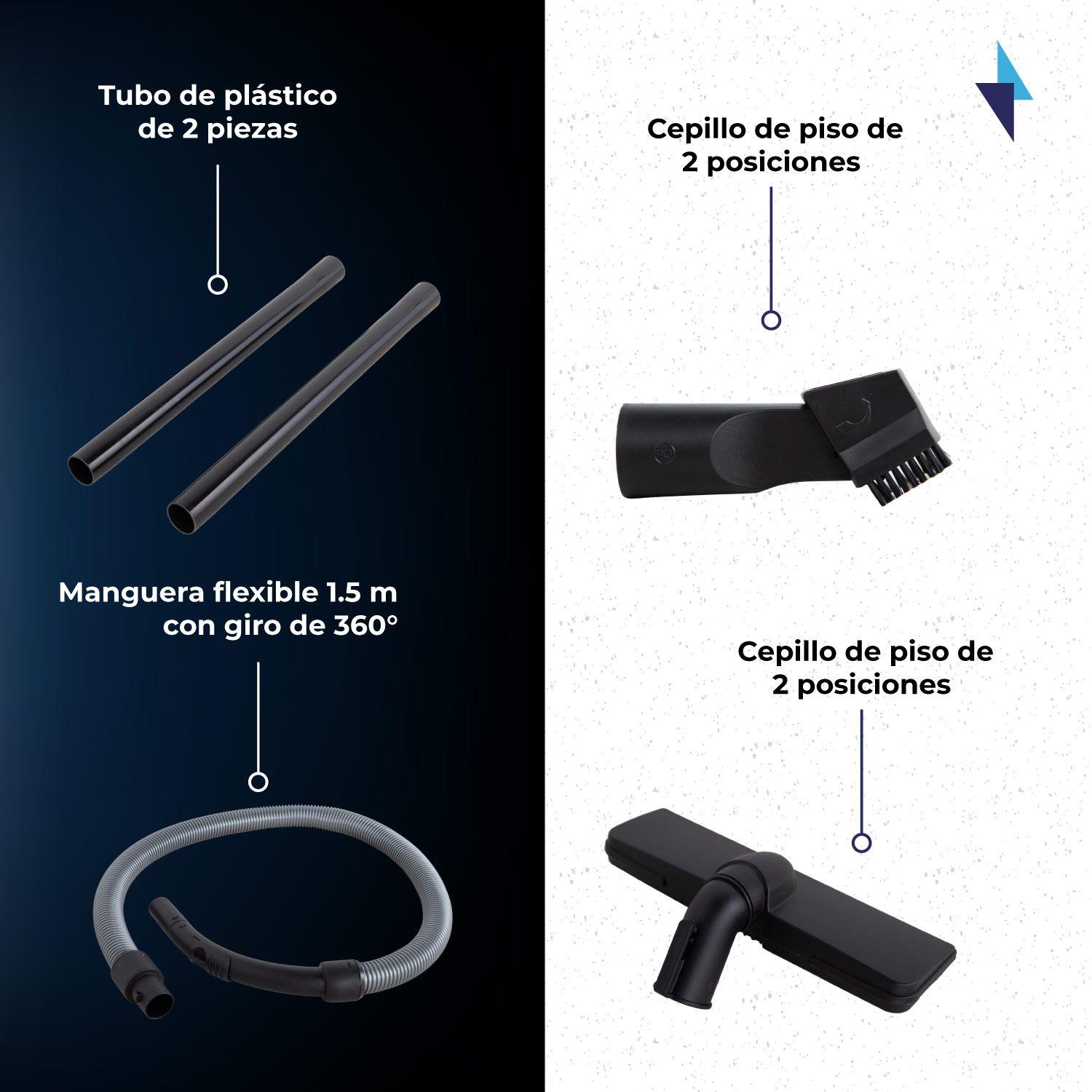Aspiradora De Arrastre 900W Liviana Cable 5 Metros Ruedas-3