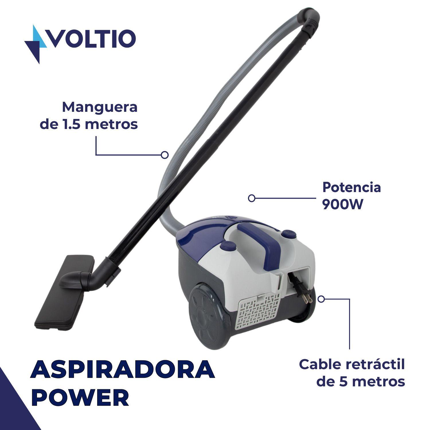 Aspiradora De Arrastre 900W Liviana Cable 5 Metros Ruedas-7