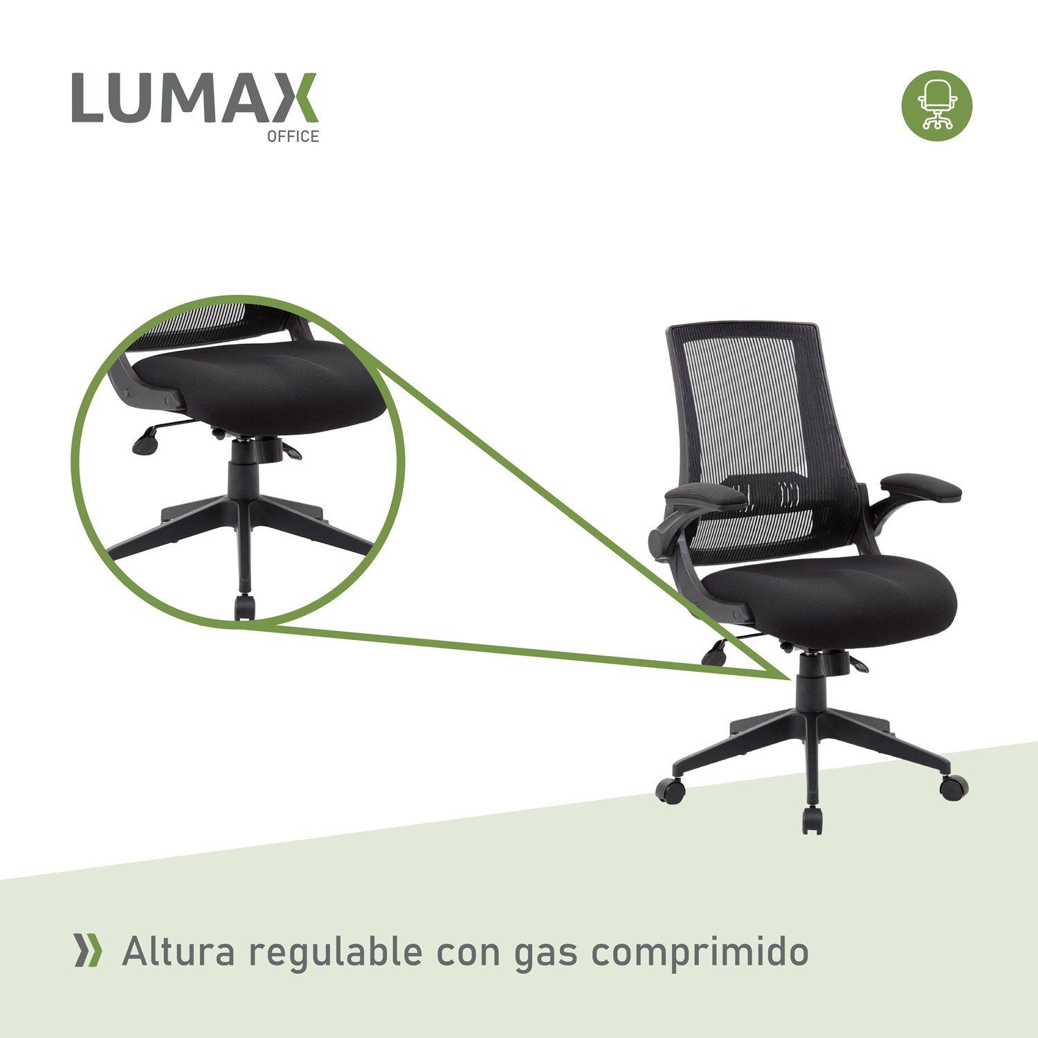 Silla Ejecutiva Trent De Escritorio Oficina Ergonómica Negra-4