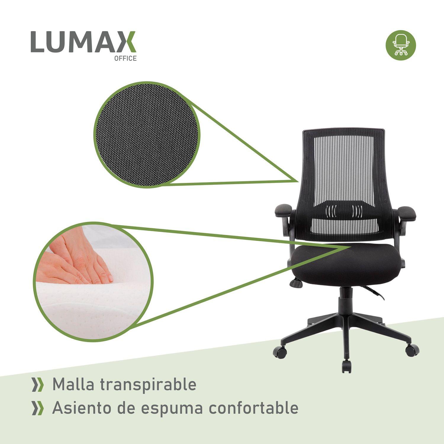 Silla Ejecutiva Trent De Escritorio Oficina Ergonómica Negra-5