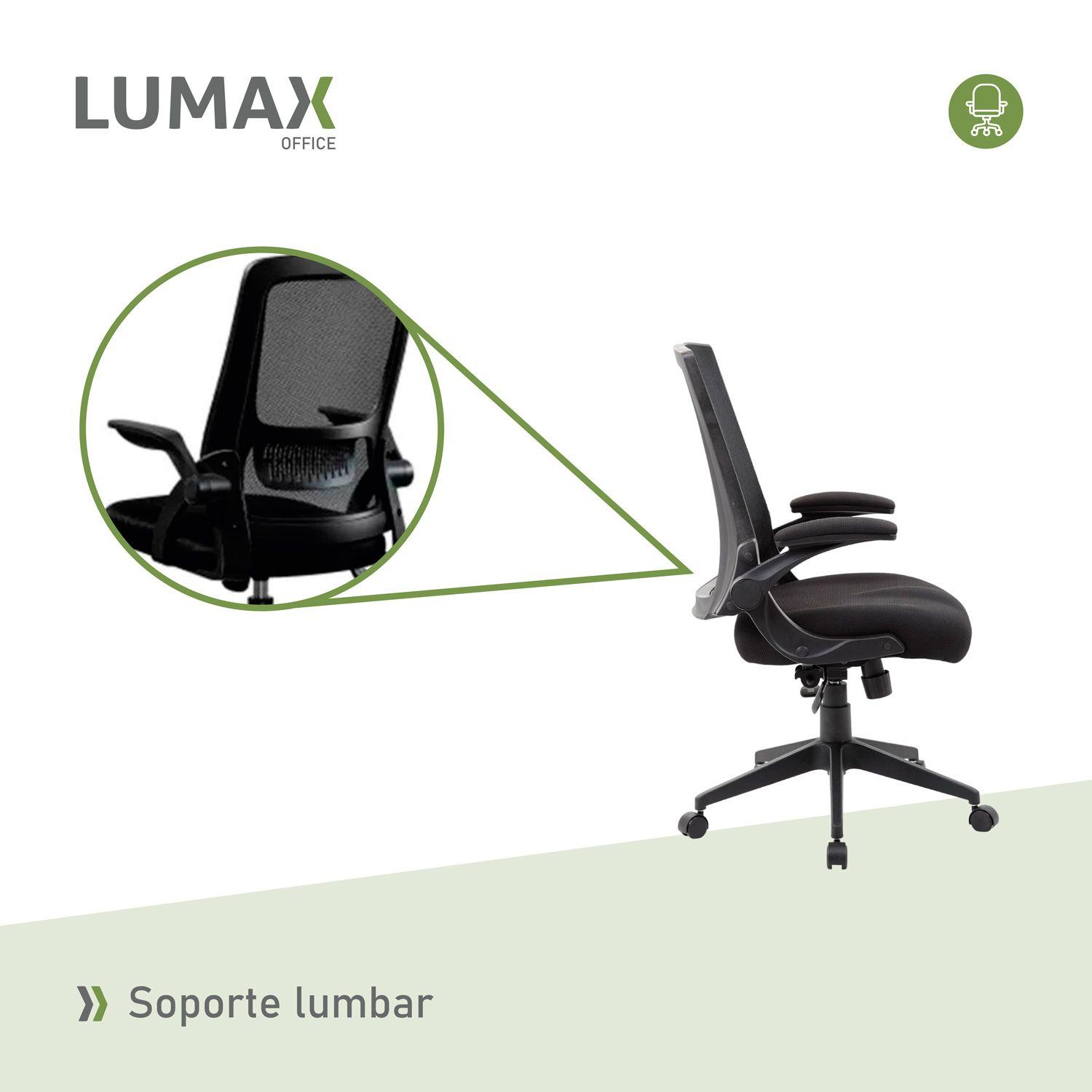 Silla Ejecutiva Trent De Escritorio Oficina Ergonómica Negra-6