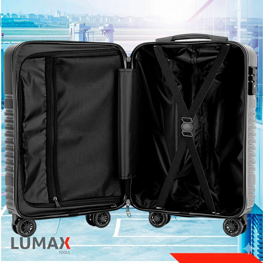 Maletas De Viaje Set De 3 Color Negro Con Organizadores-5