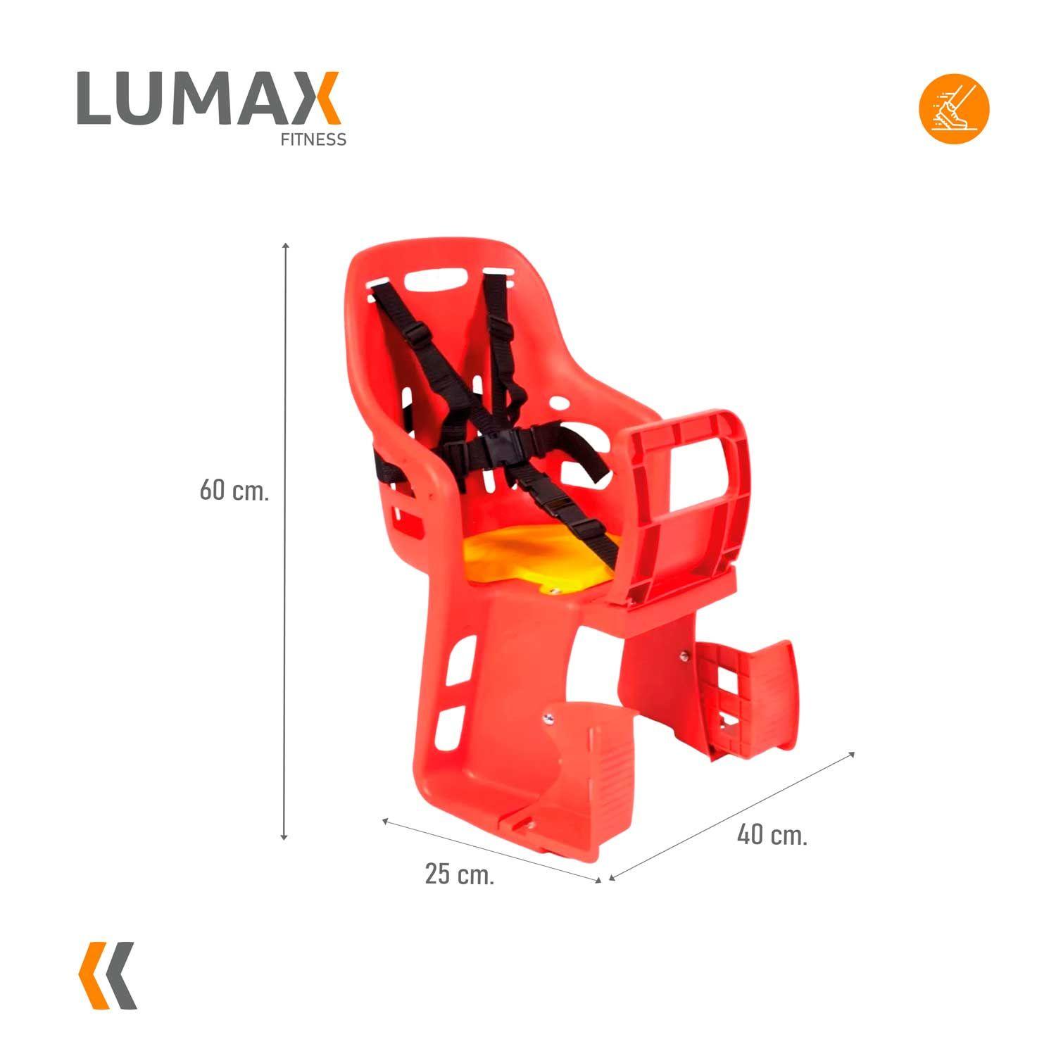 Silla De Paseo De Niños Para Bicicletas Rojo-2