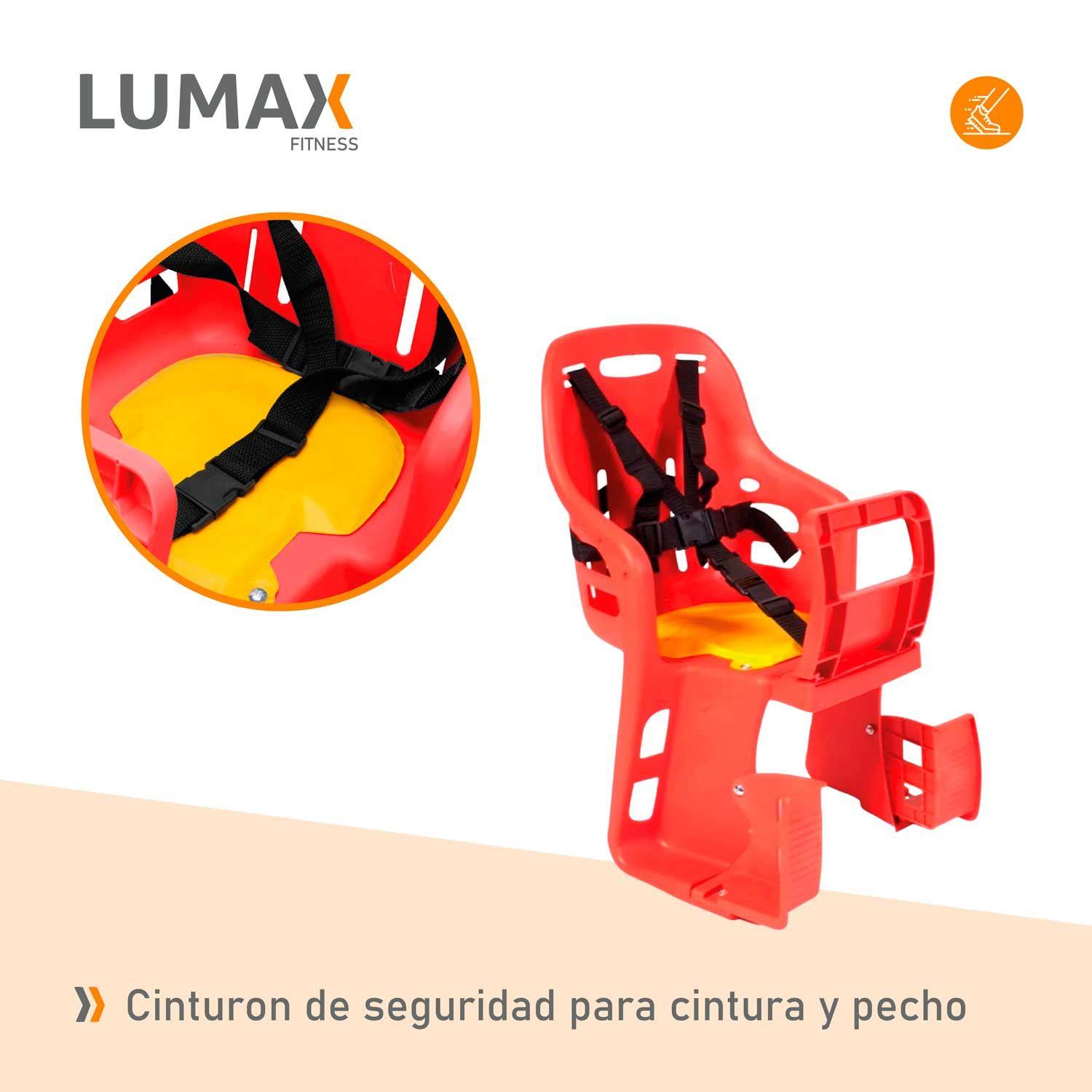 Silla De Paseo De Niños Para Bicicletas Rojo-4
