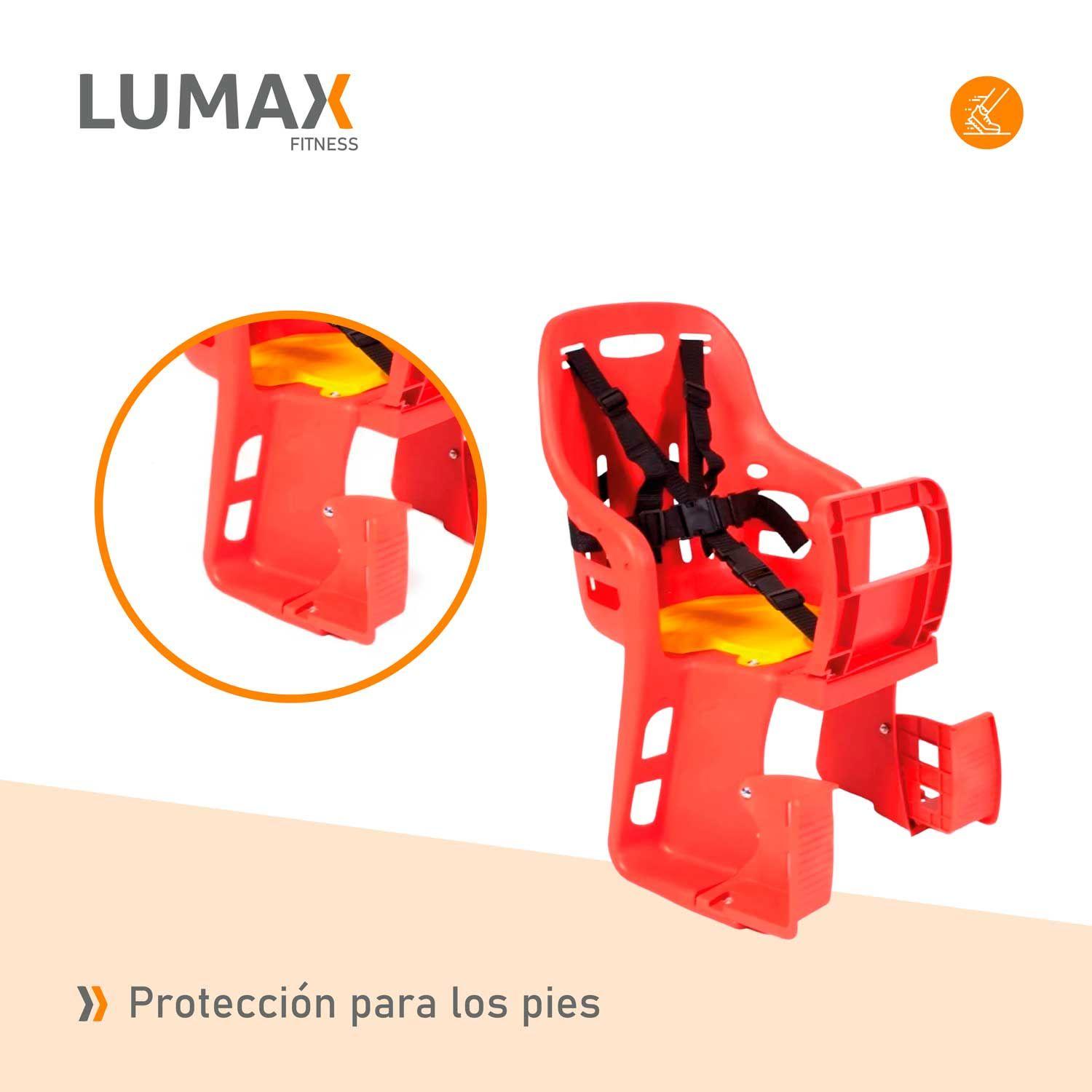 Silla De Paseo De Niños Para Bicicletas Rojo-5