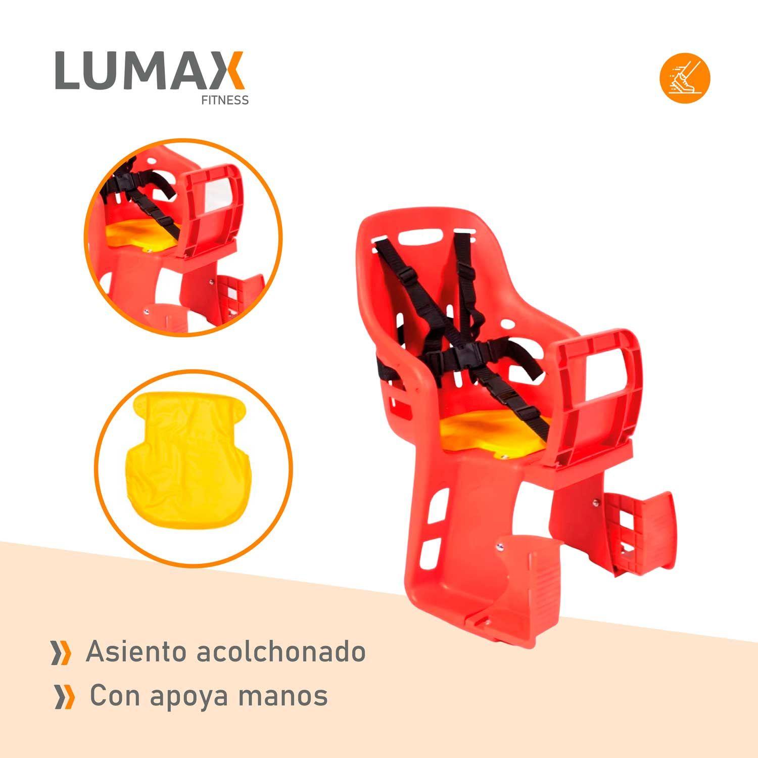 Silla De Paseo De Niños Para Bicicletas Rojo-6