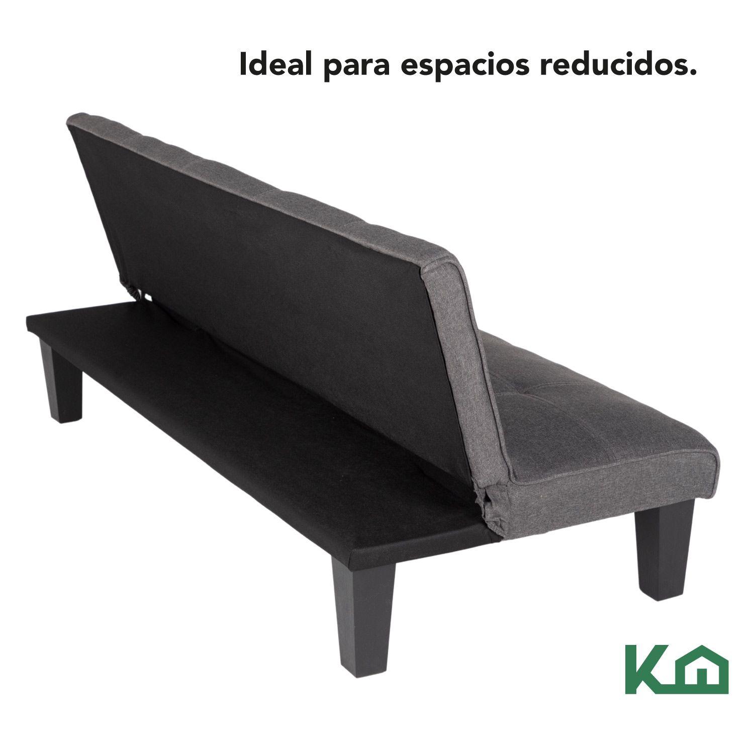 Futon Sofa Cama Contemporaneo KingsHouse Gris-5