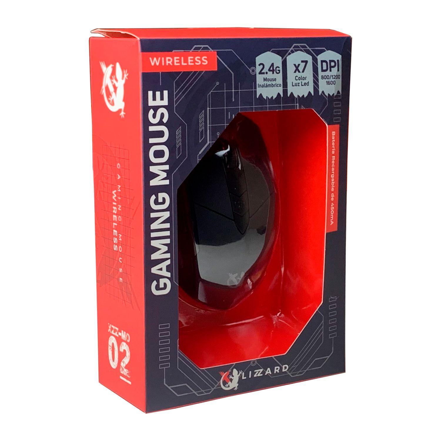 Mouse Gamer Inalambrico X-Lizzard DPI Variable Luces LED-6