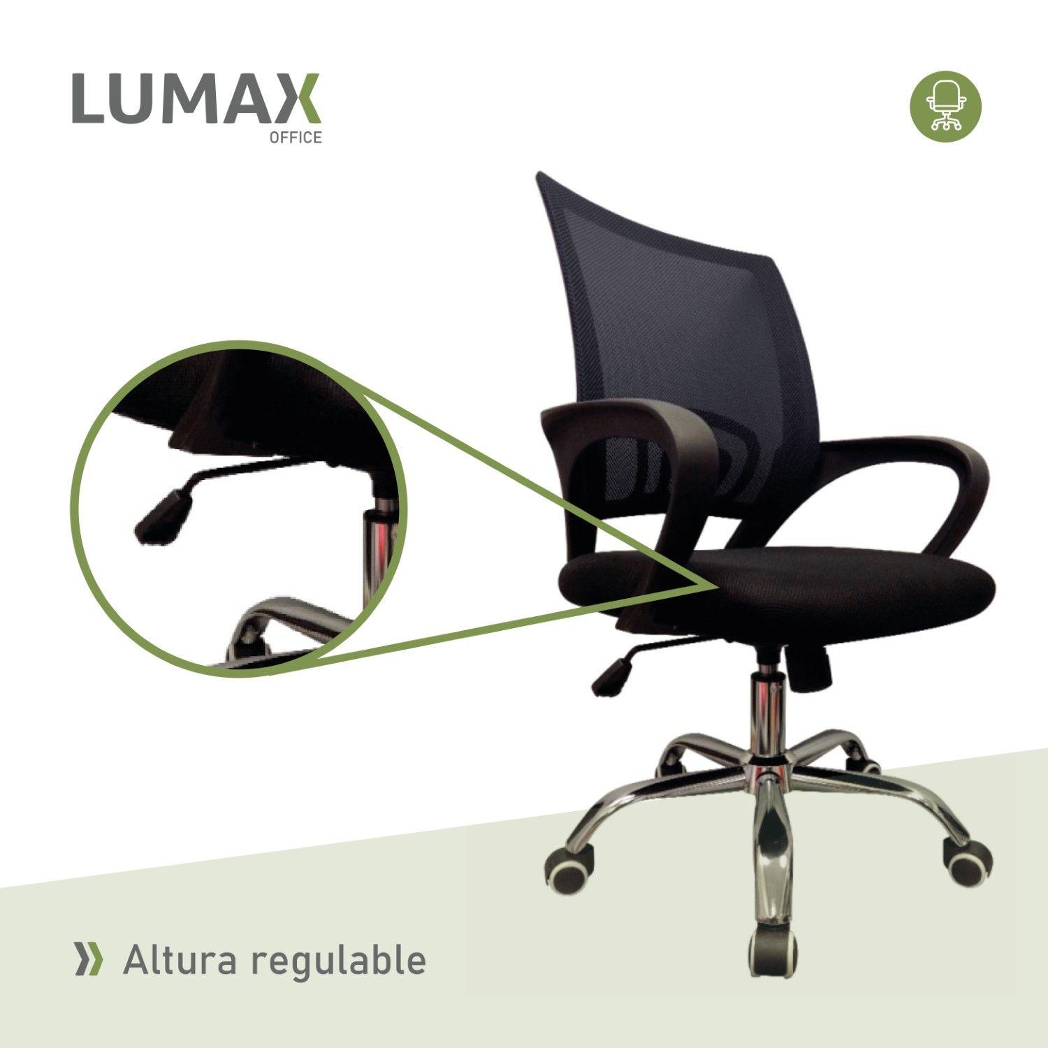 Silla Ejecutiva Escritorio Ezri Mesh Negro Muebles Metinca-4
