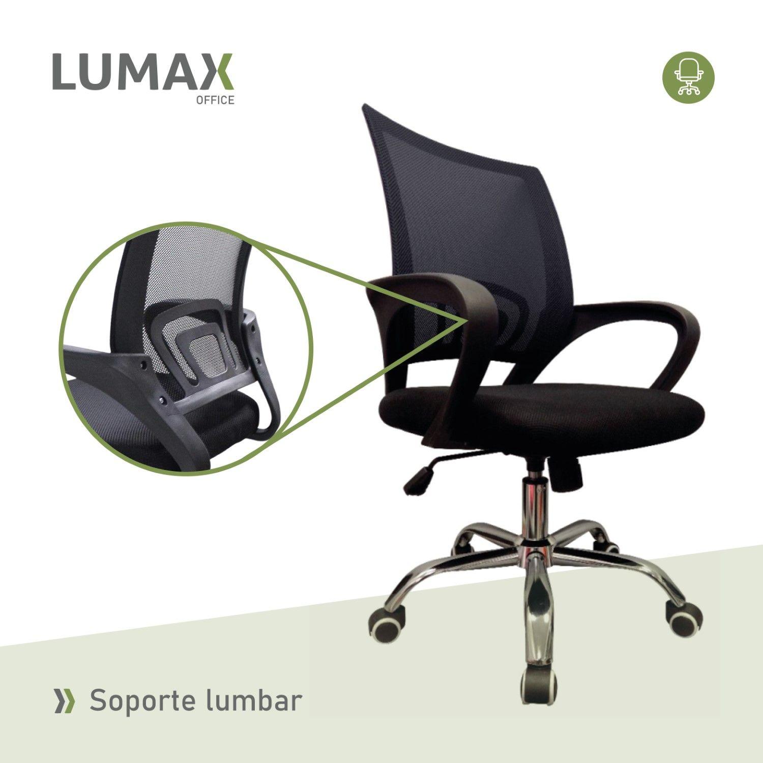 Silla Ejecutiva Escritorio Ezri Mesh Negro Muebles Metinca-6