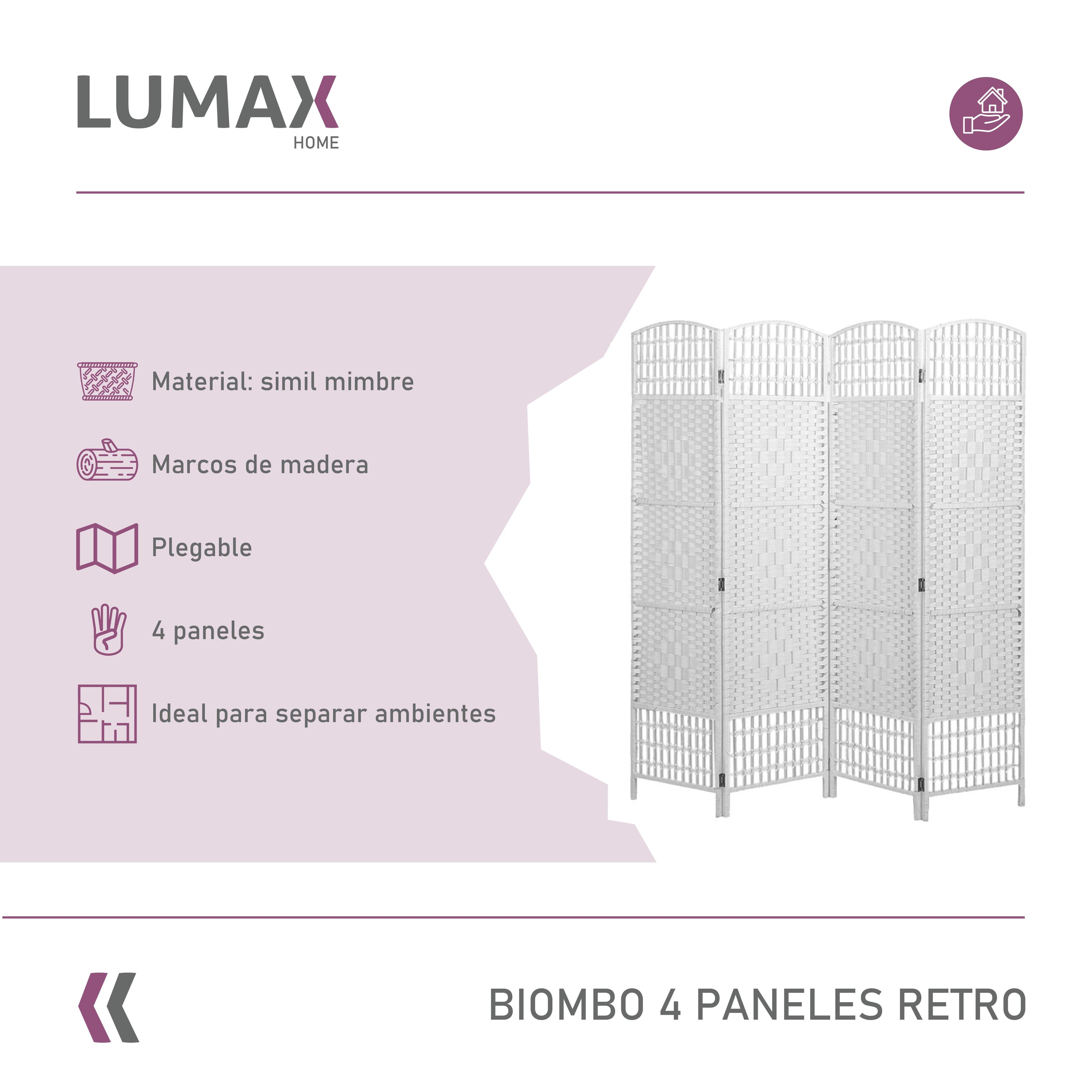 Biombo Decoracion y Separador de Ambientes Blanco-1