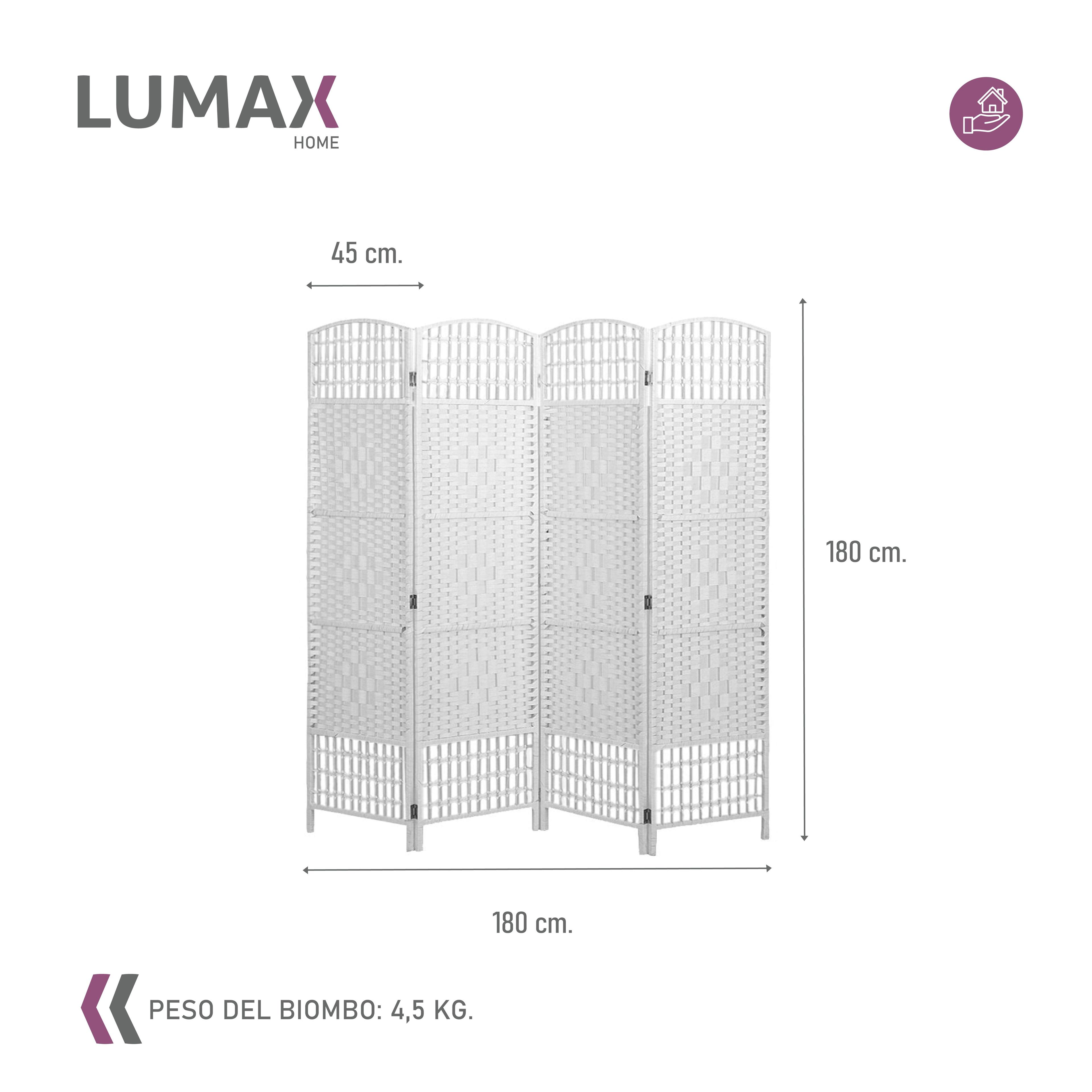 Biombo Decoracion y Separador de Ambientes Blanco-2