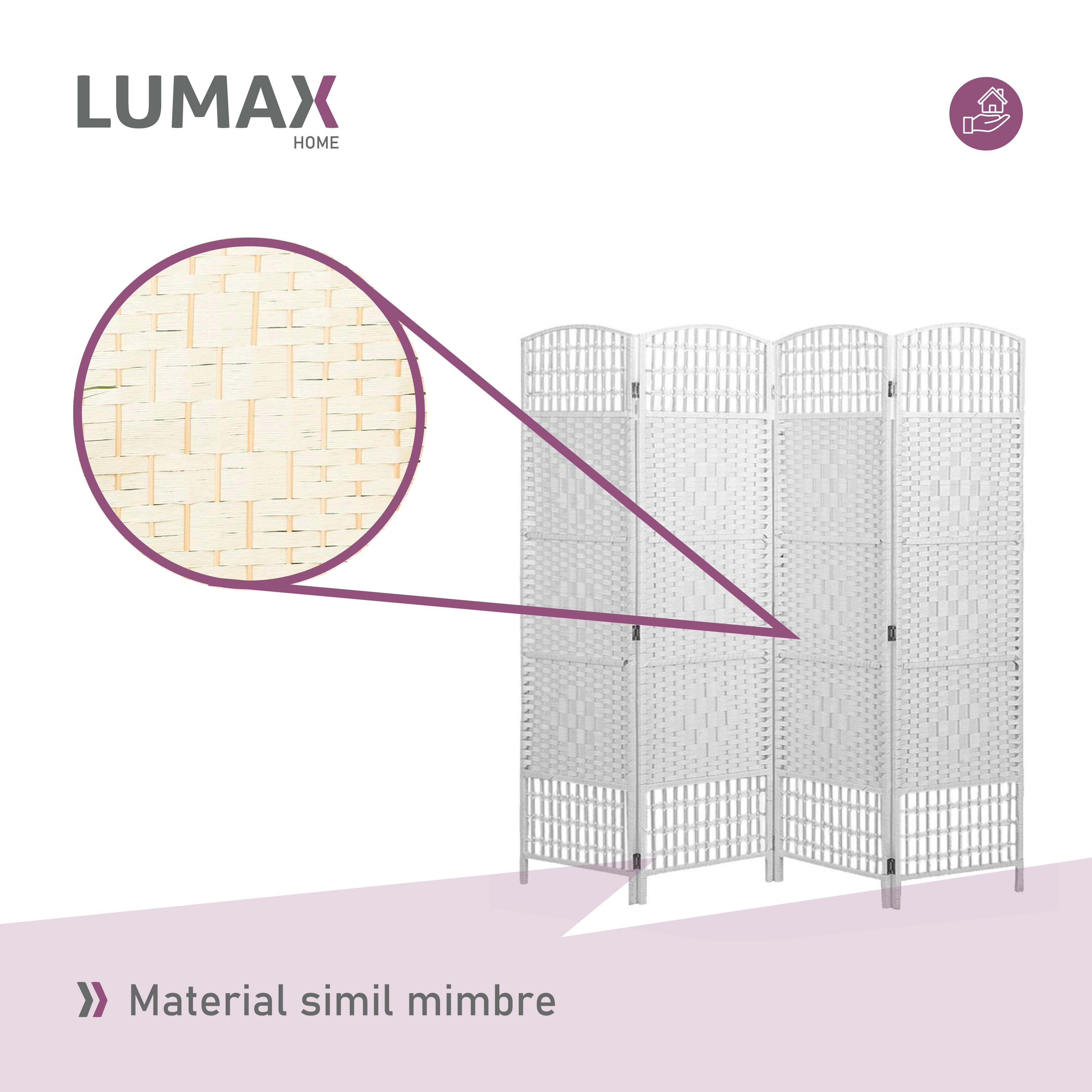 Biombo Decoracion y Separador de Ambientes Blanco-3