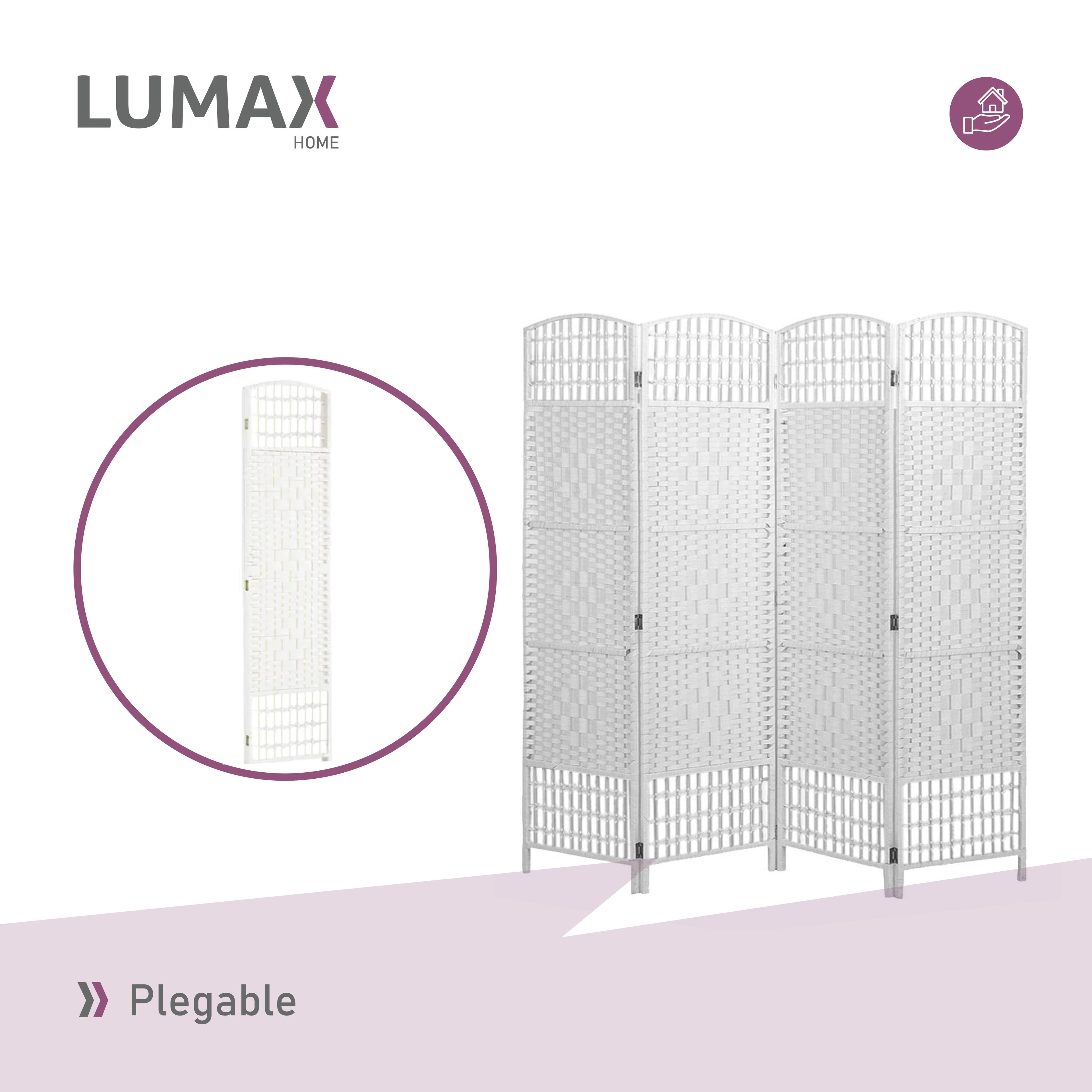 Biombo Decoracion y Separador de Ambientes Blanco-5