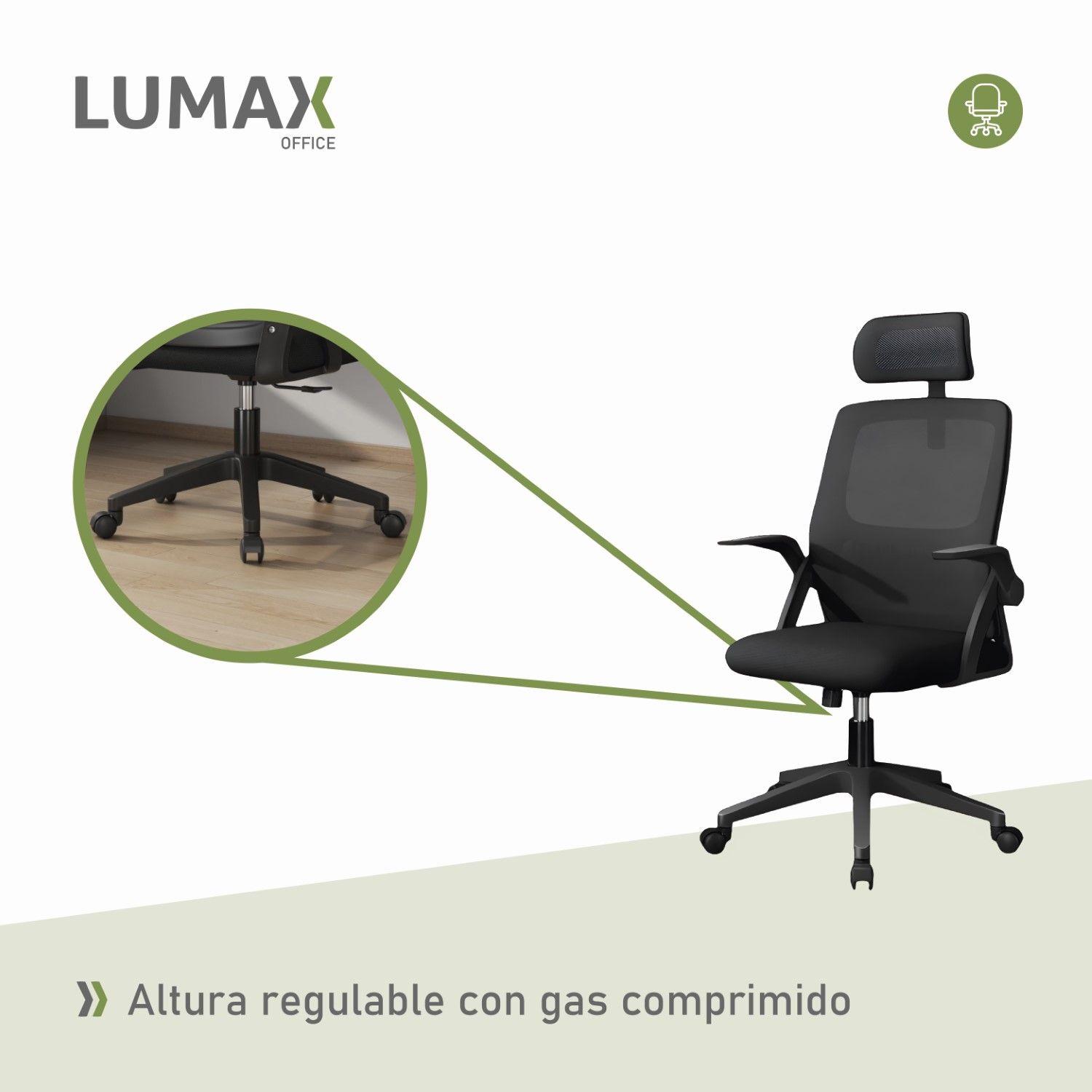Silla De Escritorio Penk Ergonomica Con Tapizado Negra-5