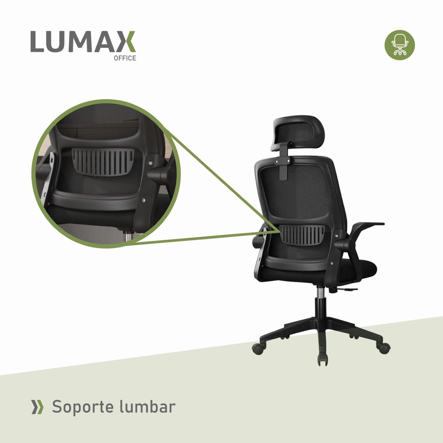 Silla De Escritorio Penk Ergonomica Con Tapizado Negra-6