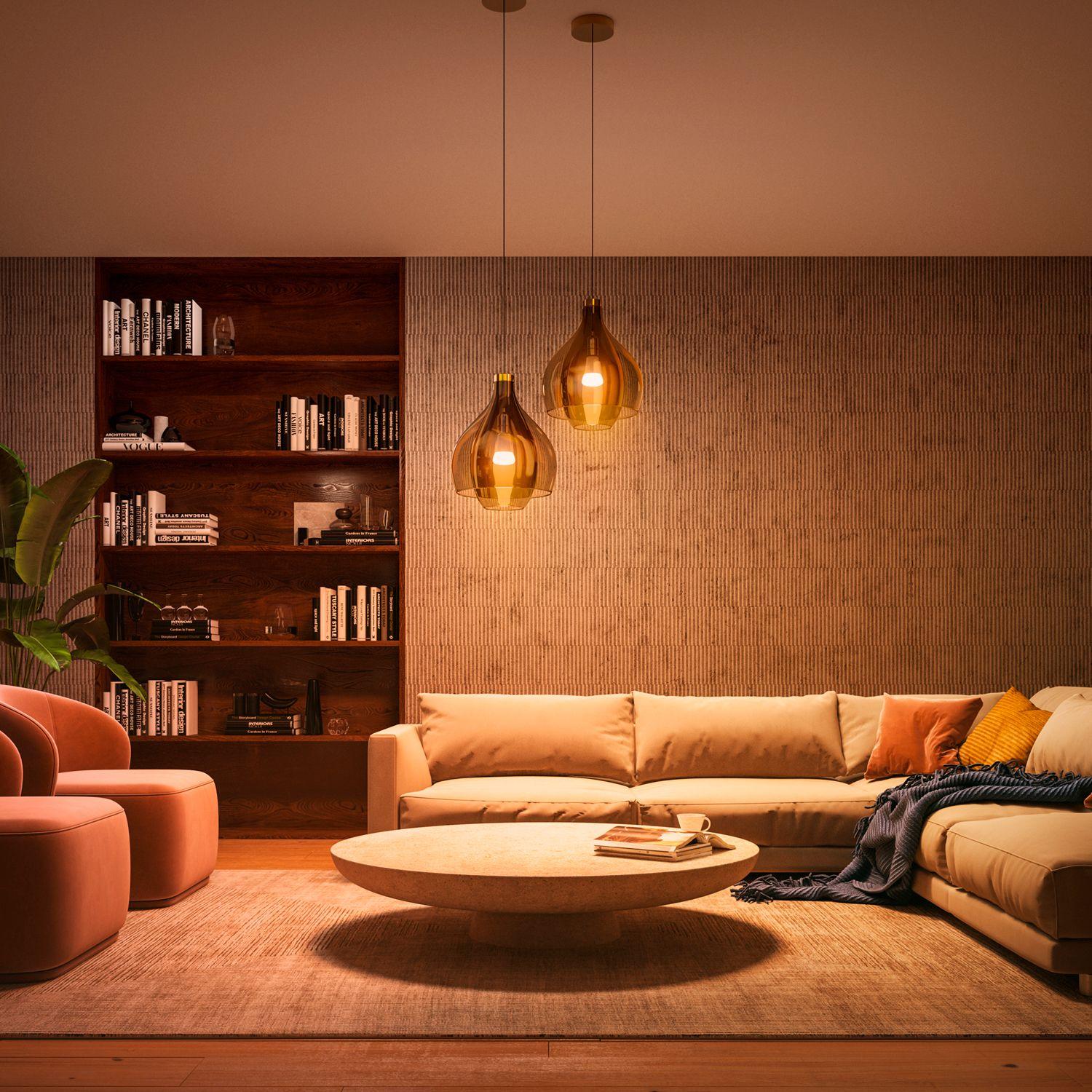 Pack Philips Hue 3 Ampolletas LED E27 Luz Fria & Calida 8w-4