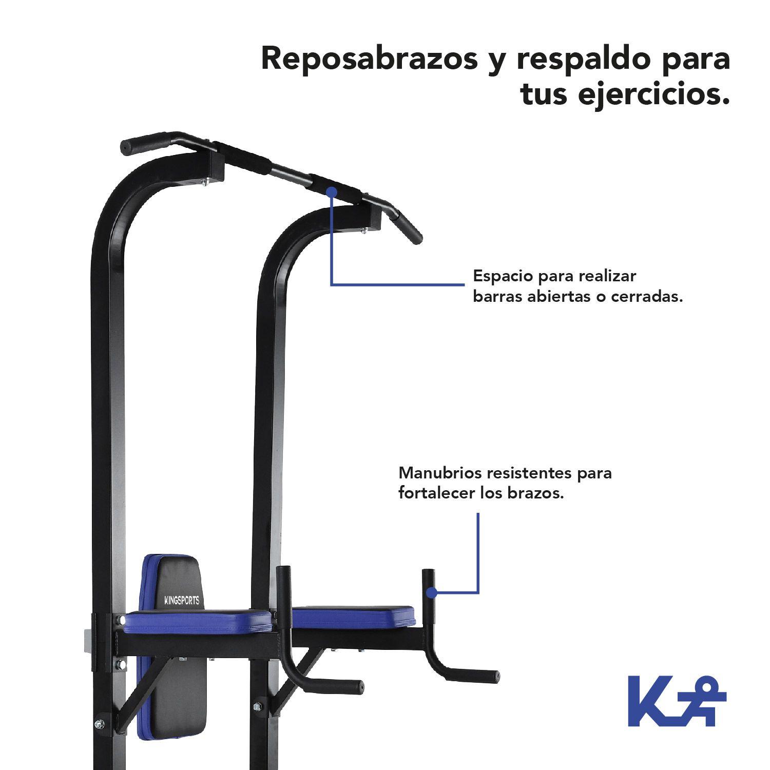 Estacion Dominadas Banco Ejercicio Musculacion-3