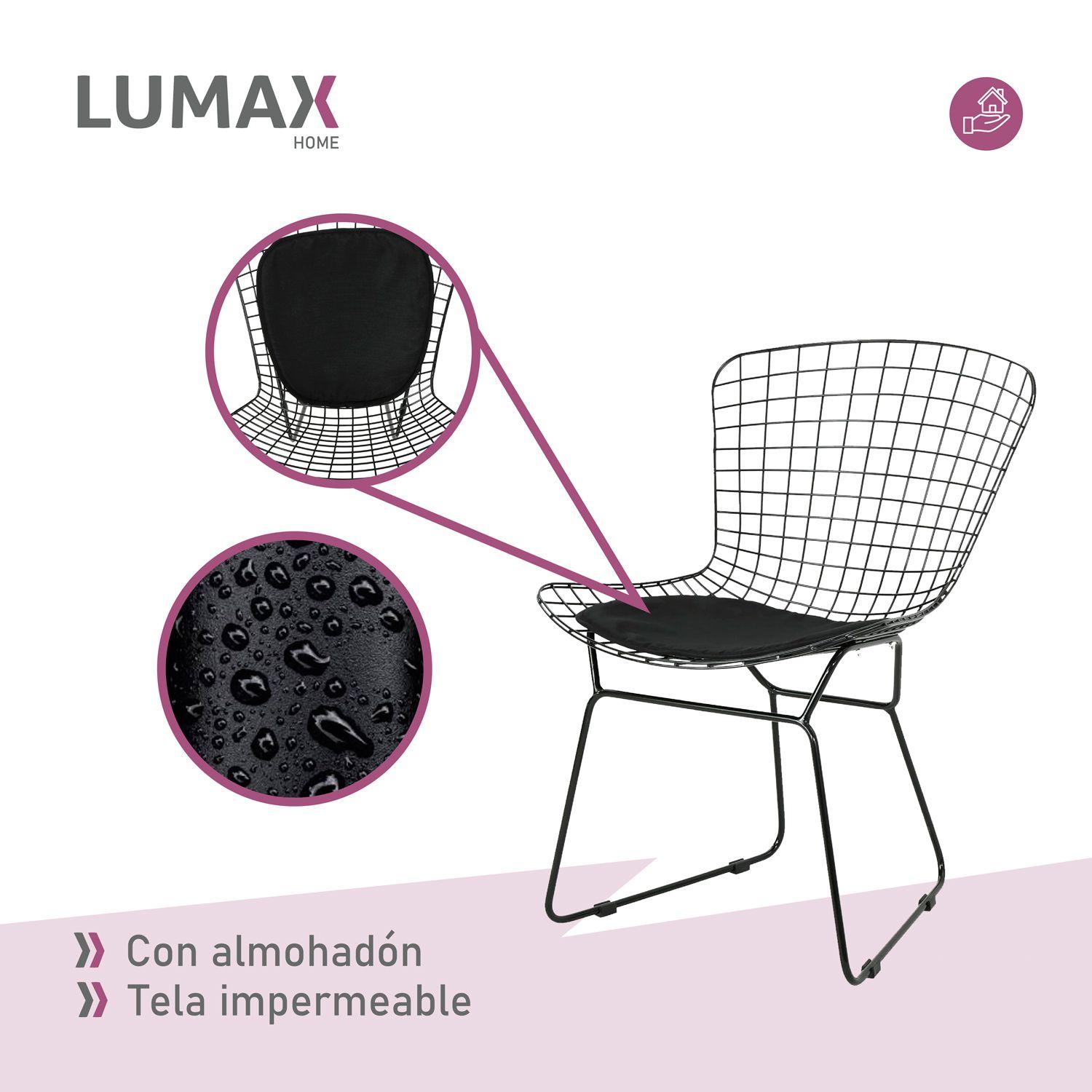 Silla de Comedor Living Alambre Cardy Negra-4