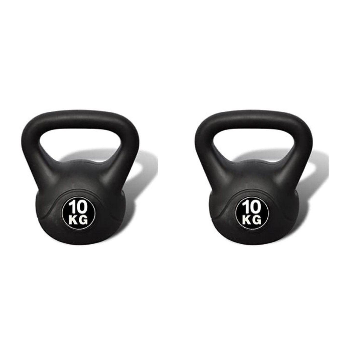 Set Par de Pesas Rusas Kettlebell 10kg Entrenamiento-0