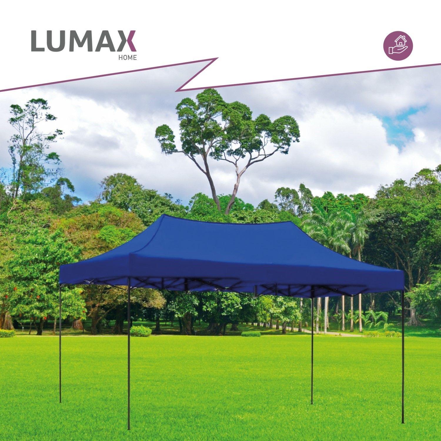 Toldo Plegable 4.5x3m Super Reforzado Con Lona Azul-3