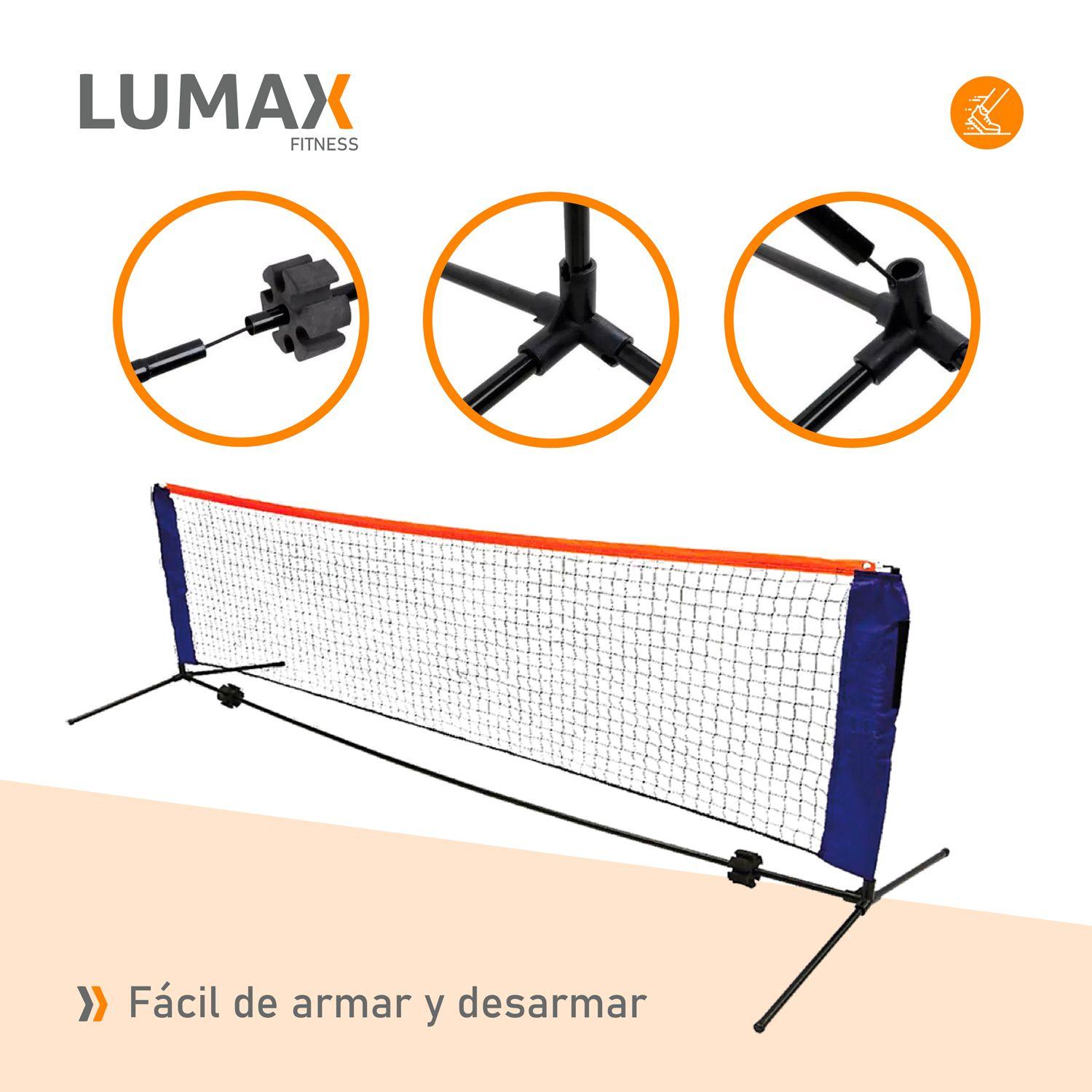 Red de Futbol Tenis y Badminton con Bolso 3,1 m de largo-6