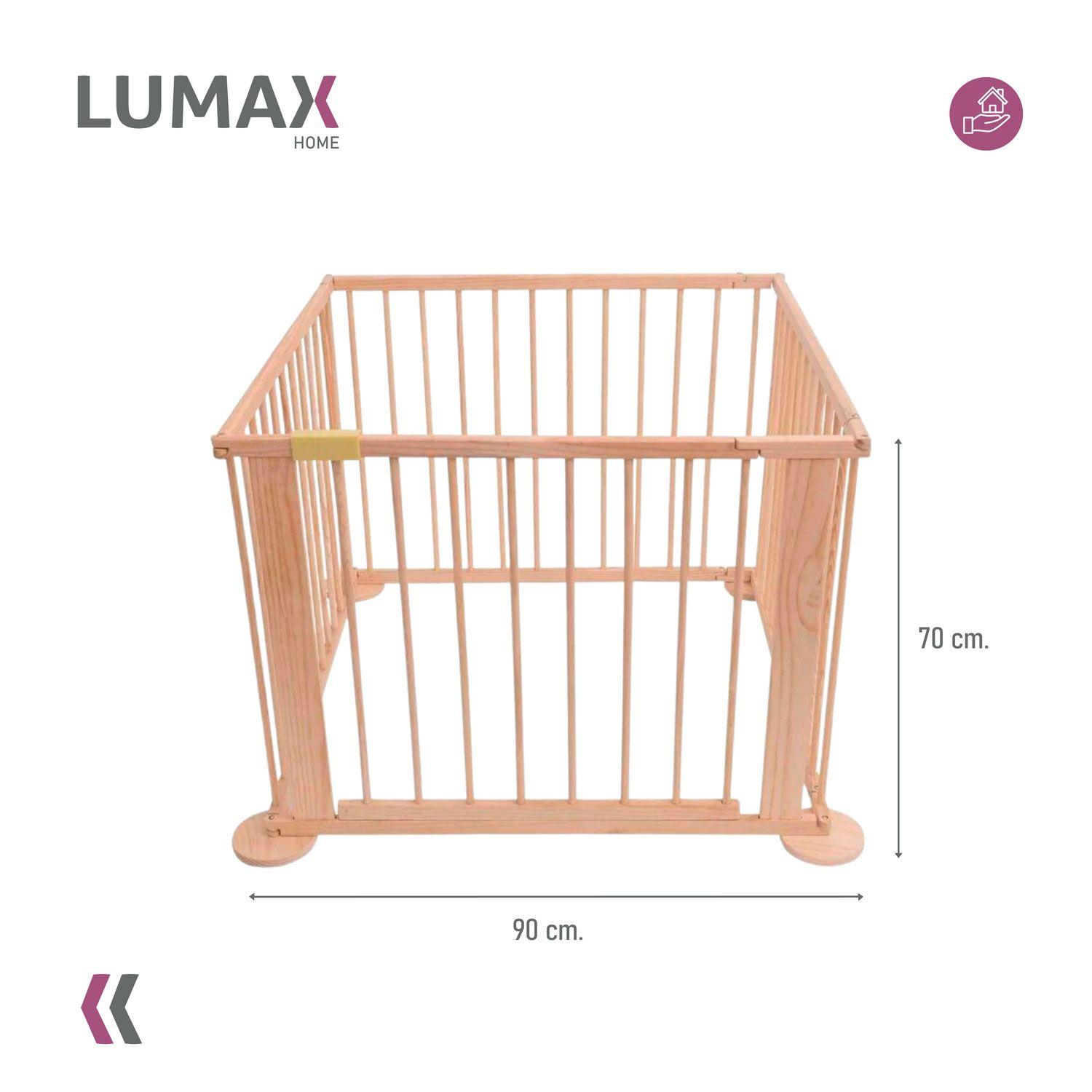 Corral De Madera Natural Para Bebes y Niños-2