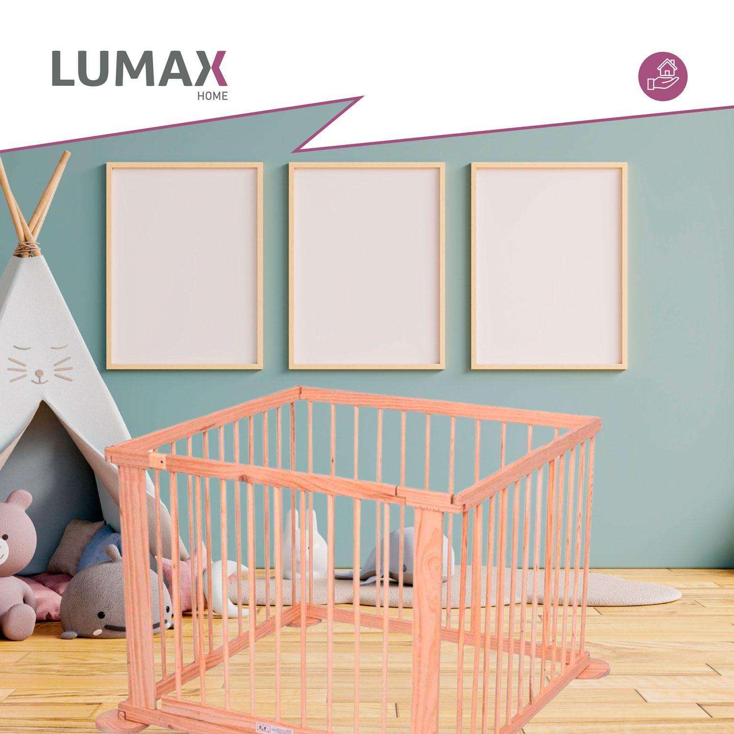 Corral De Madera Natural Para Bebes y Niños-3