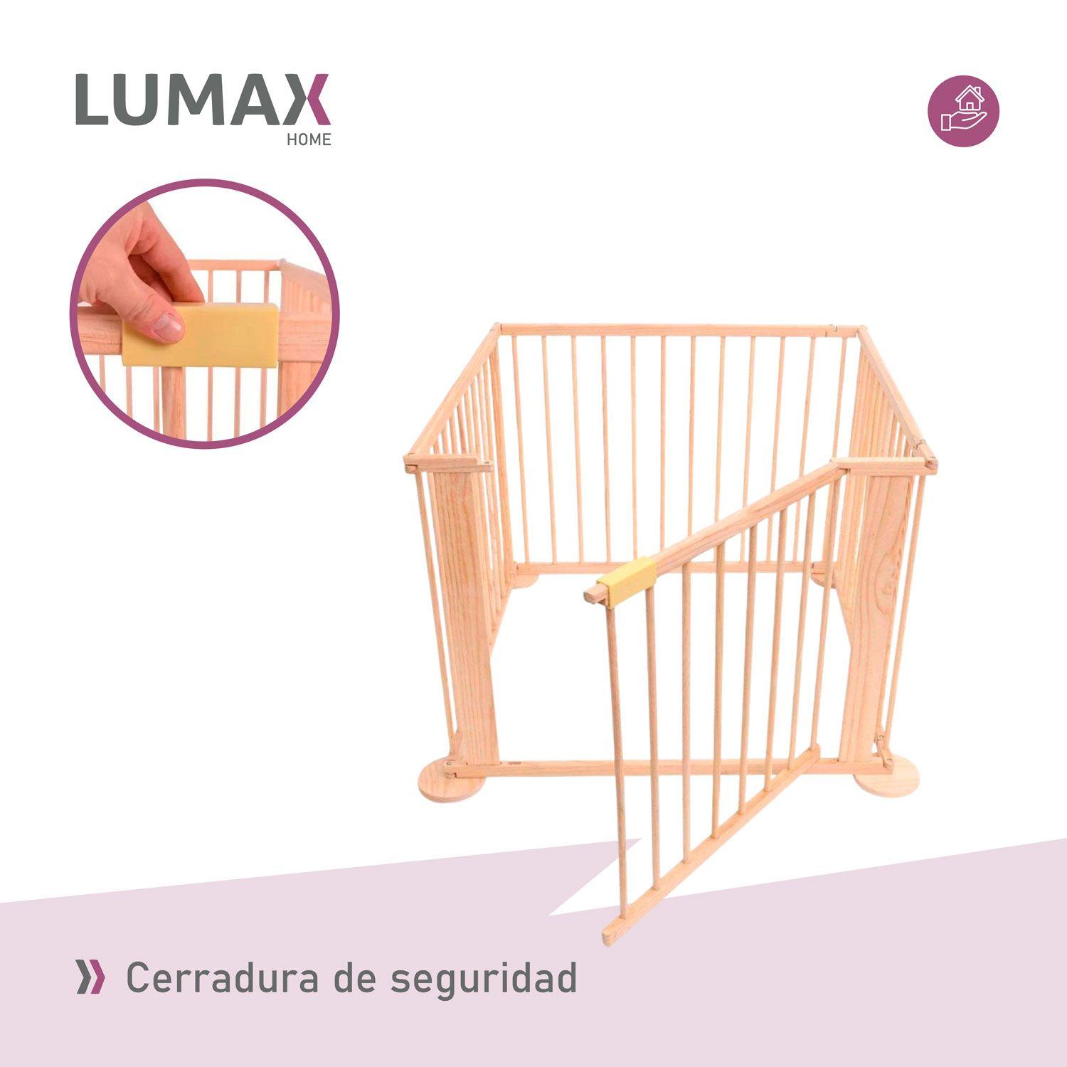 Corral De Madera Natural Para Bebes y Niños-4