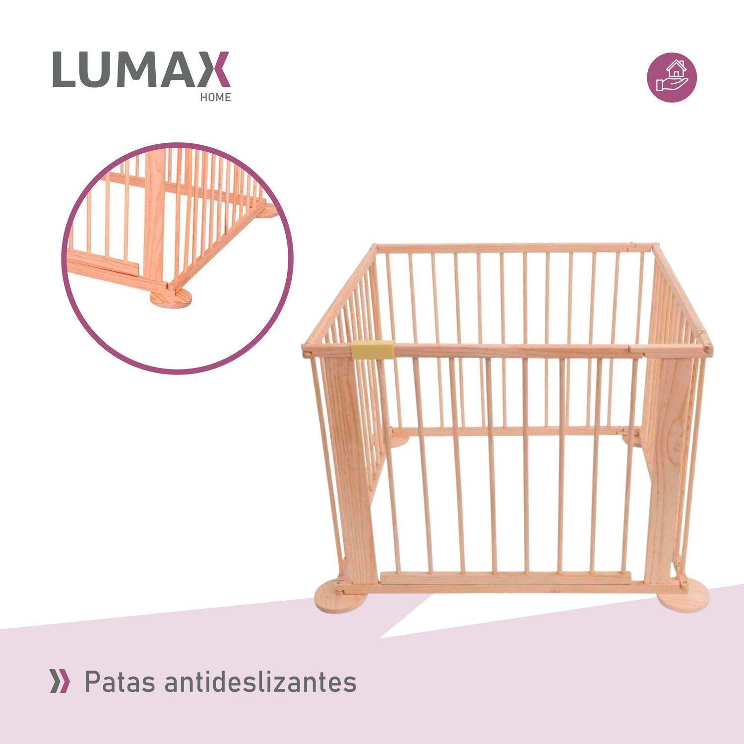 Corral De Madera Natural Para Bebes y Niños-5
