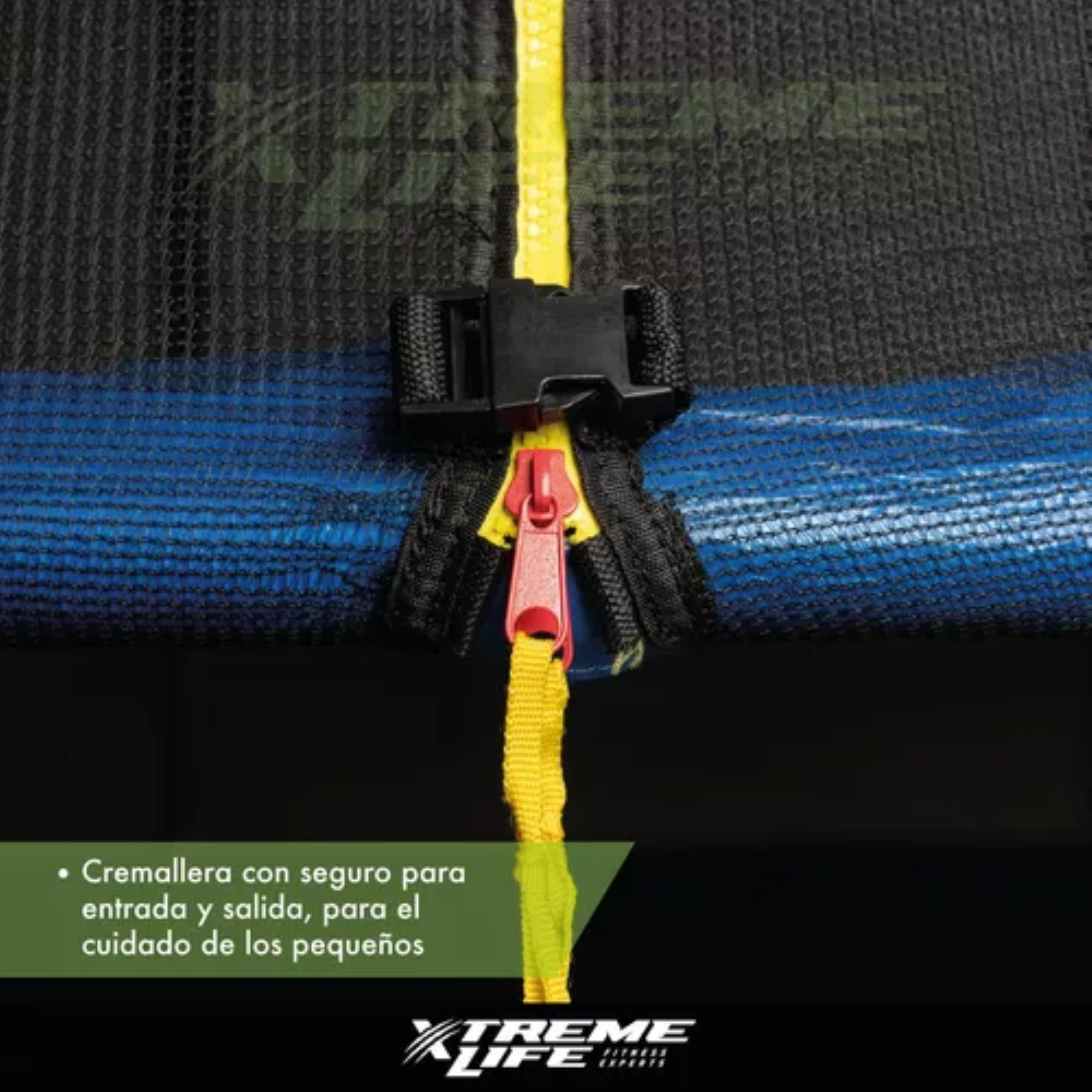 Cama Elastica 2.45 Metros Lona Negra Con Malla-6