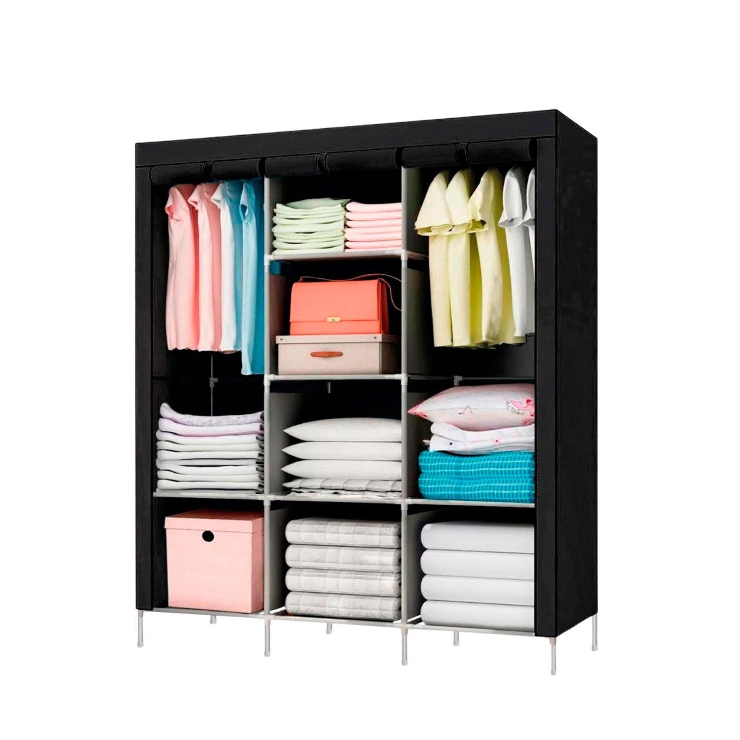 Closet Armable y Portatil de Tela 130x45x175 cm-0