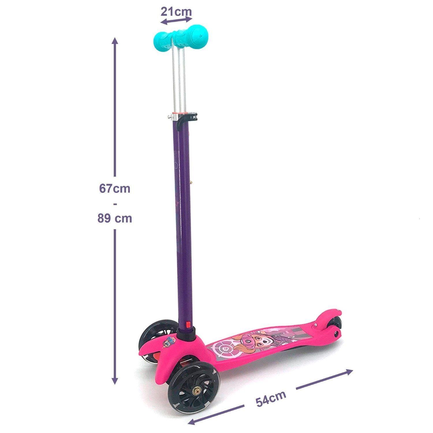 Scooter Monopatin Paw Patrol La Pelicula Skay Con Luz-1
