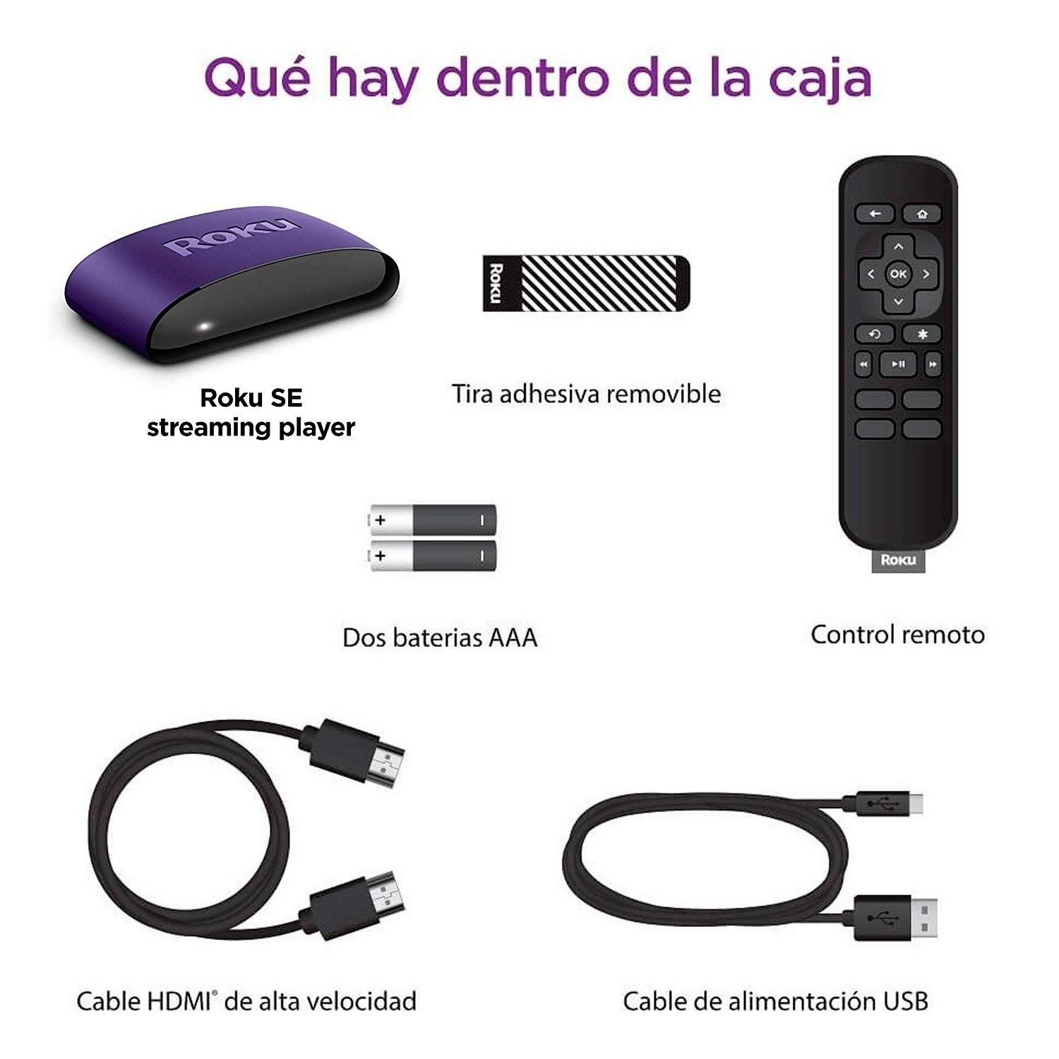 Roku SE Nuevo | Disney+ Netflix Amazon HBO DirecTV-2