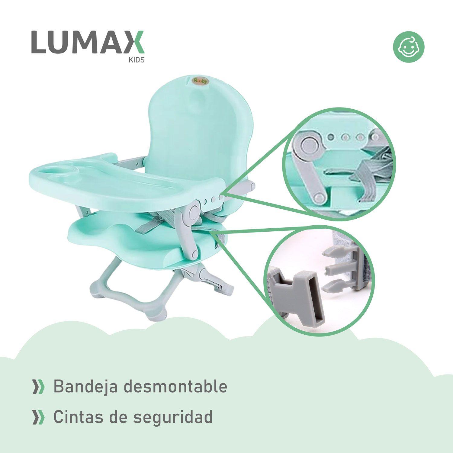 Silla Alta Bebe Portatil Plegable Asiento Con Charola-5