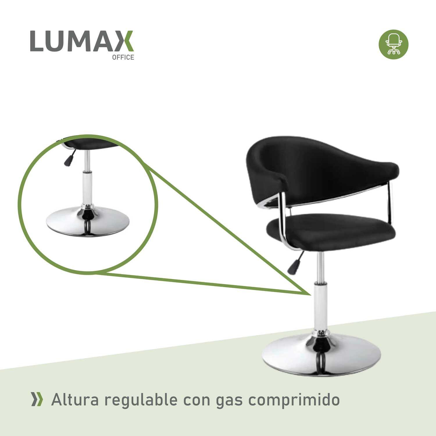 Poltrona Tipo Sillon Butaca Negra Comedor y Oficina-4