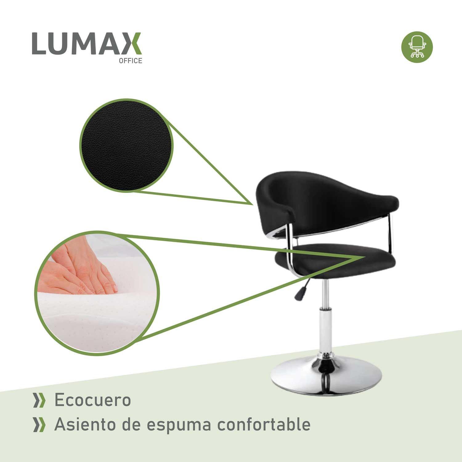 Poltrona Tipo Sillon Butaca Negra Comedor y Oficina-5