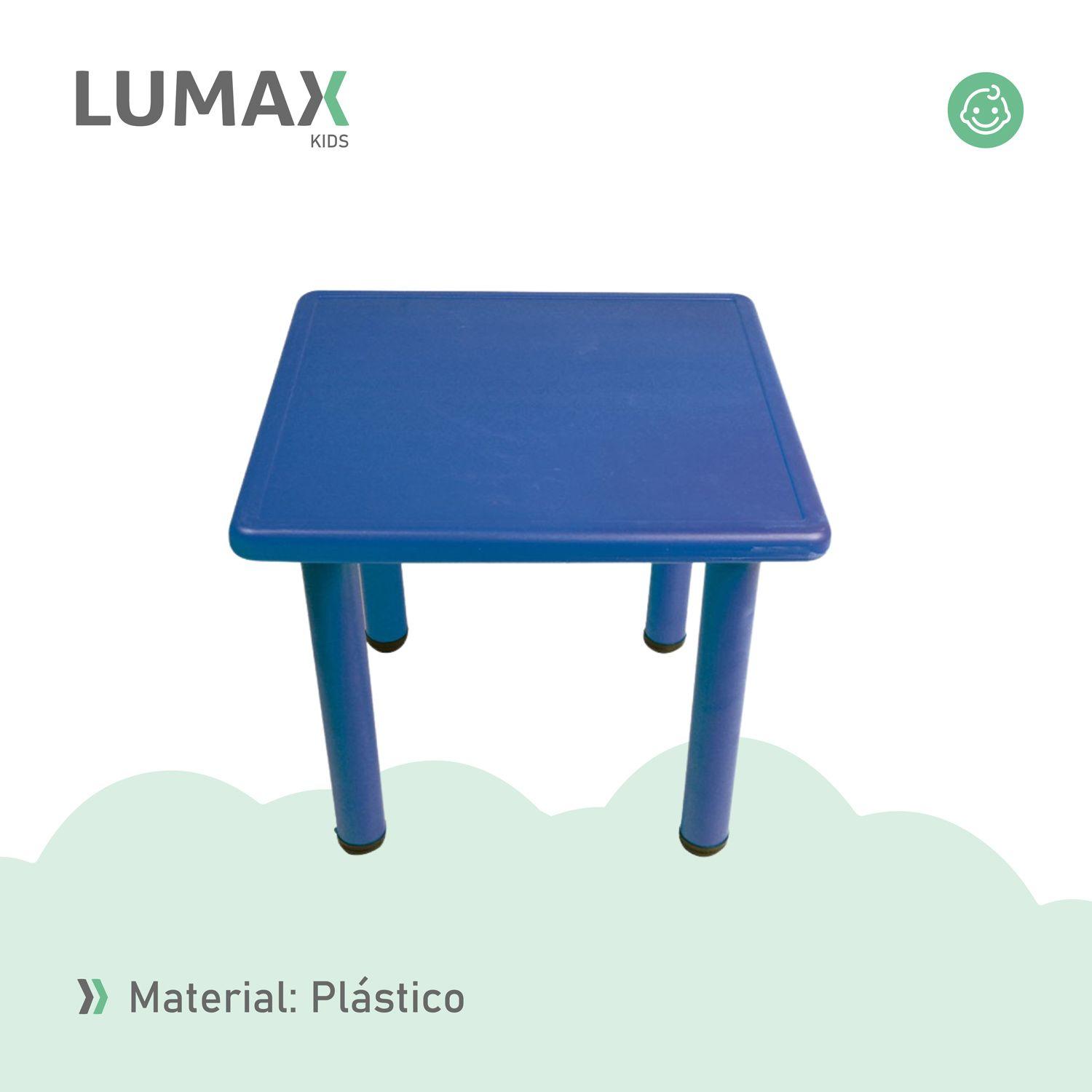 Mesa Plastico Niño 60x60x50 Azul-4
