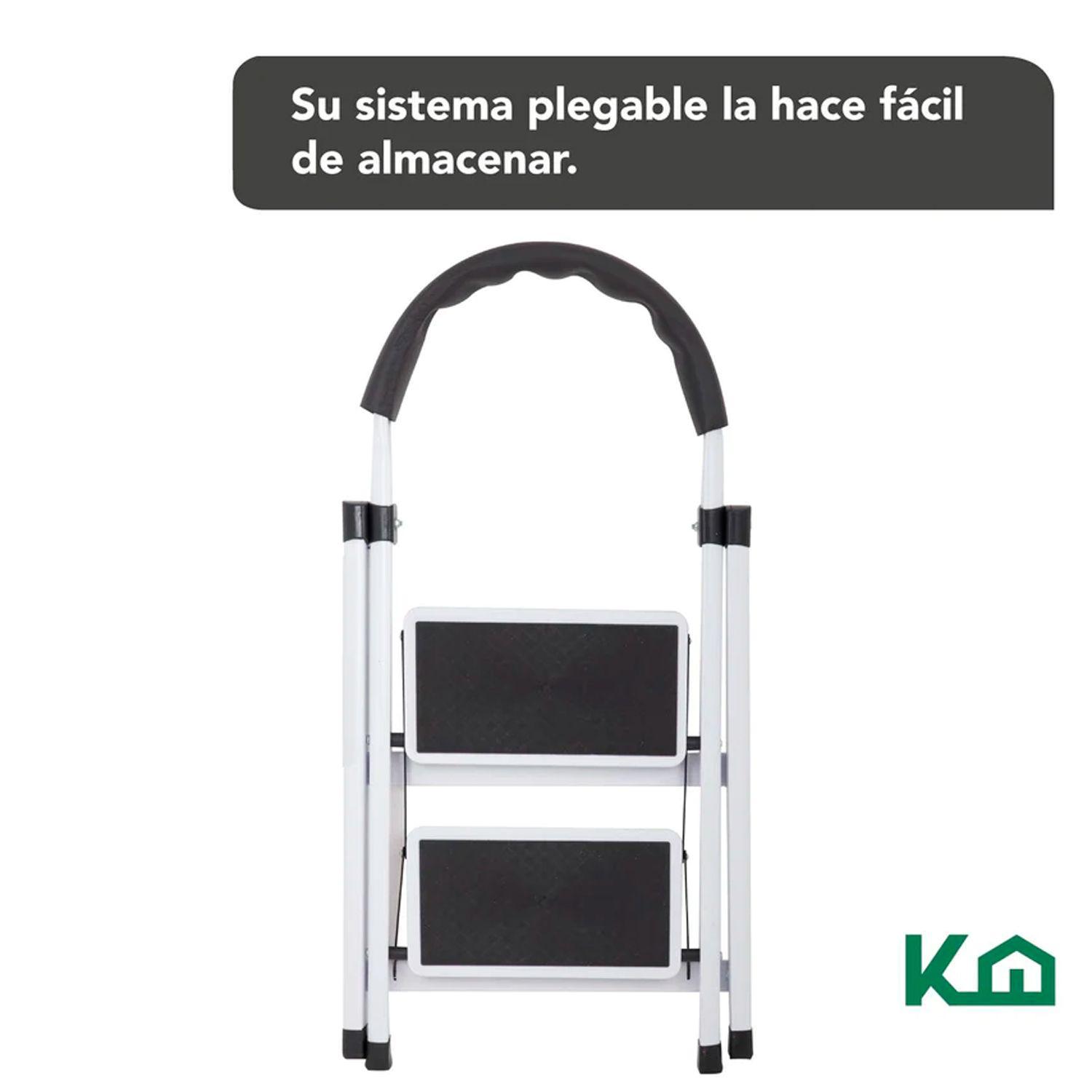 Escalera Plegable Tipo Piso 2 Peldaños KingsHouse-3