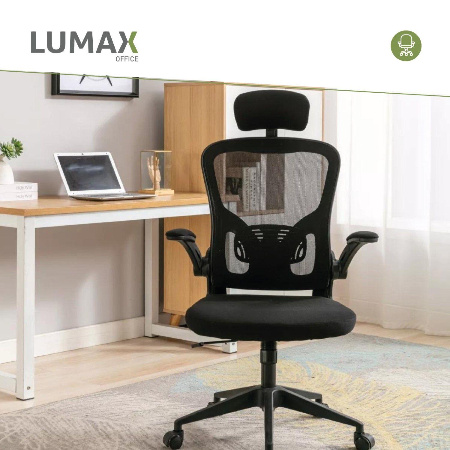 Silla De Oficina Tyne Ergonómica Con Respaldo Alto Negra-3