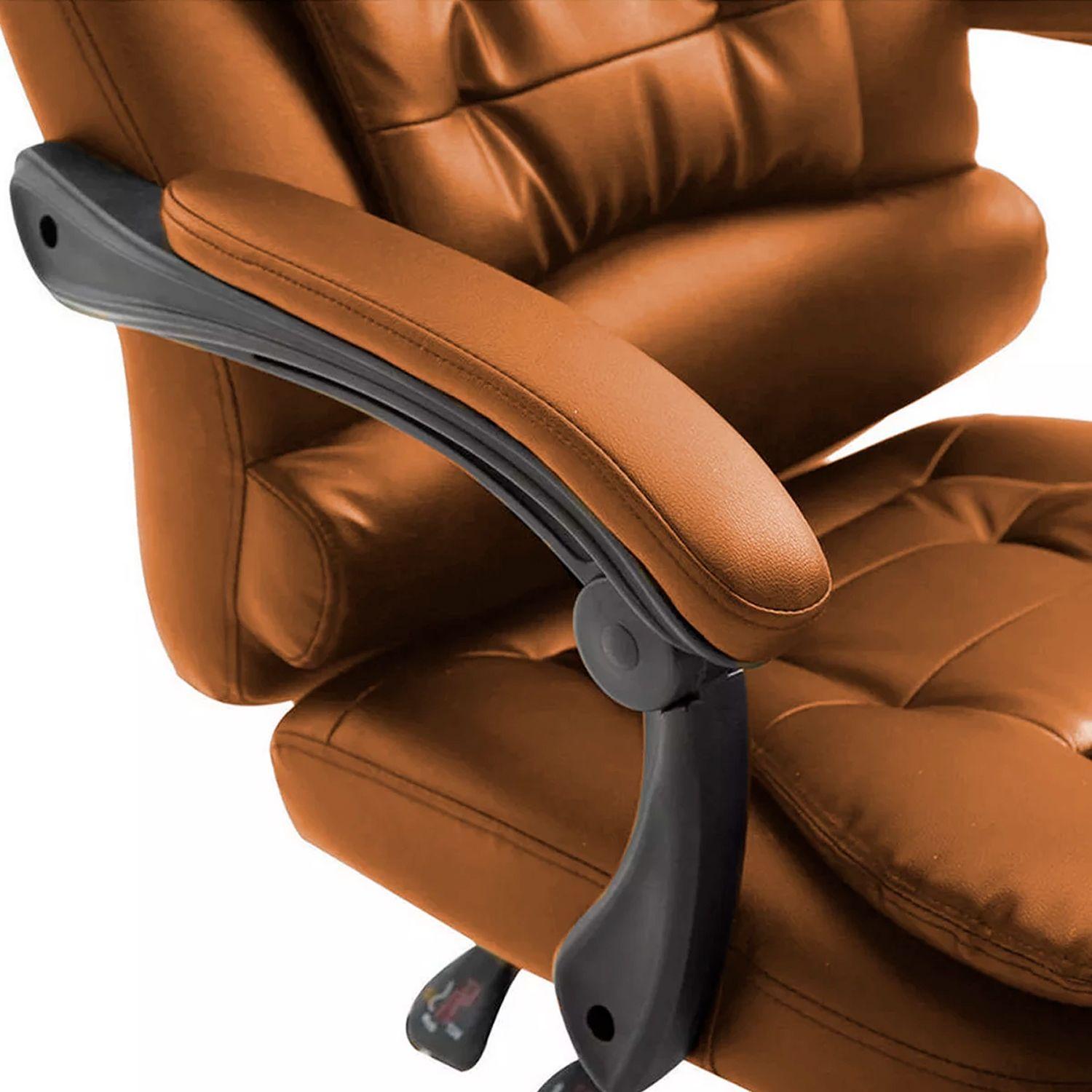 Silla Ejecutiva Escritorio Miles Premium 7 Puntos Masajes Cafe-4