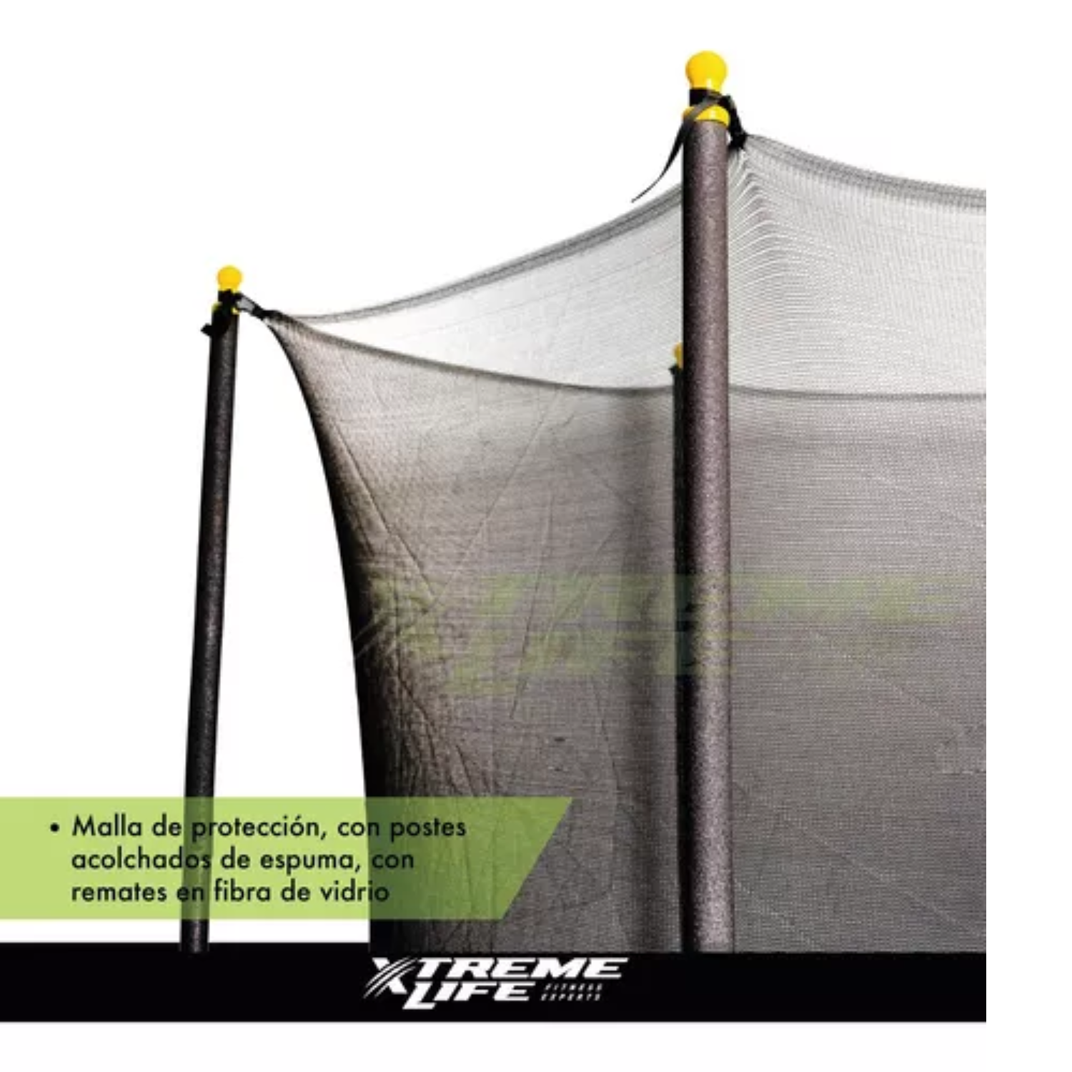 Cama Elastica 3 Metros Lona Negra Con Malla-7