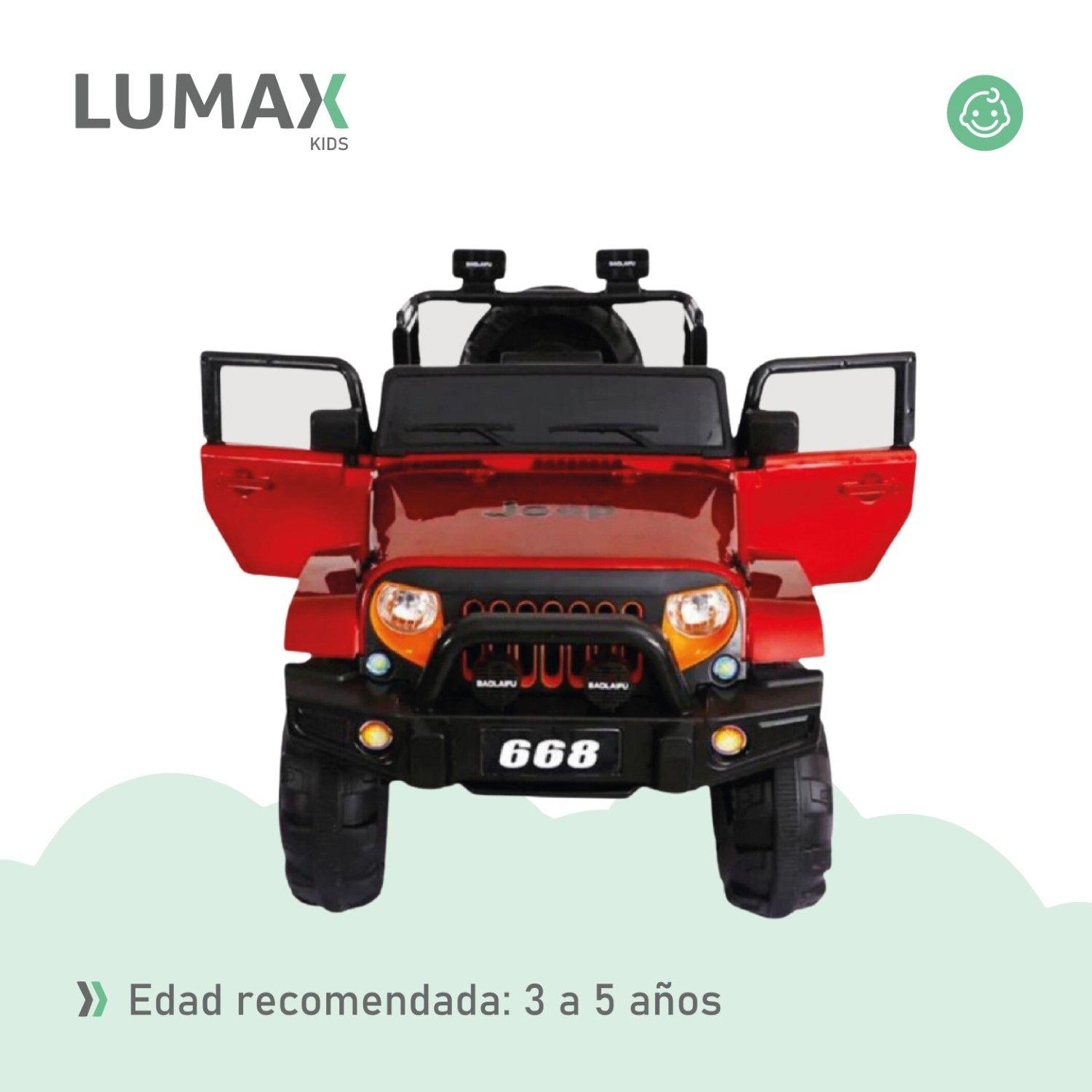 Auto A Bateria Jeep 12v Control Rojo-4
