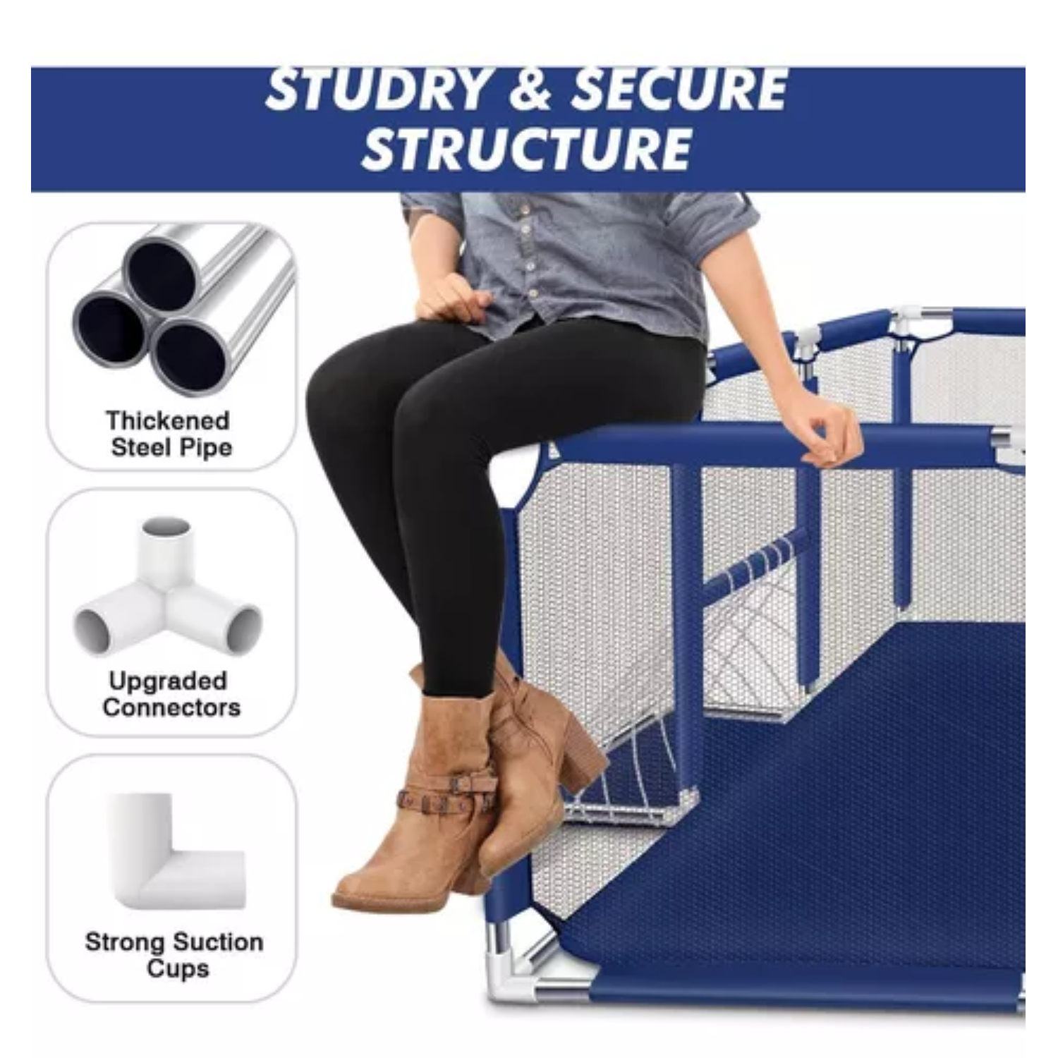 Corralito Para Bebe Corral De Gimnasio De Juegos Infantil-6