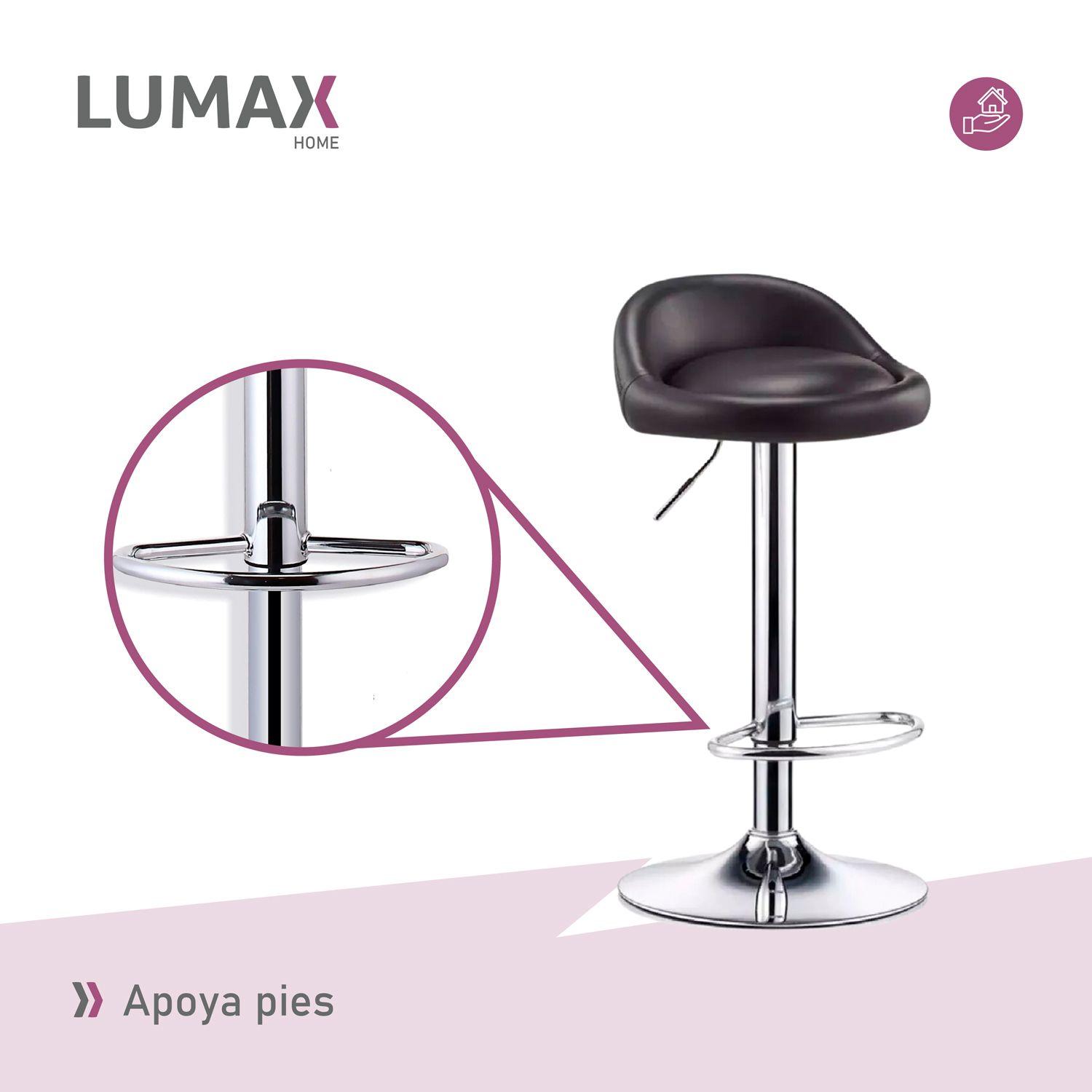 Silla Piso Bar Taburete Altura Regulable Respaldo 2 Unidades-6