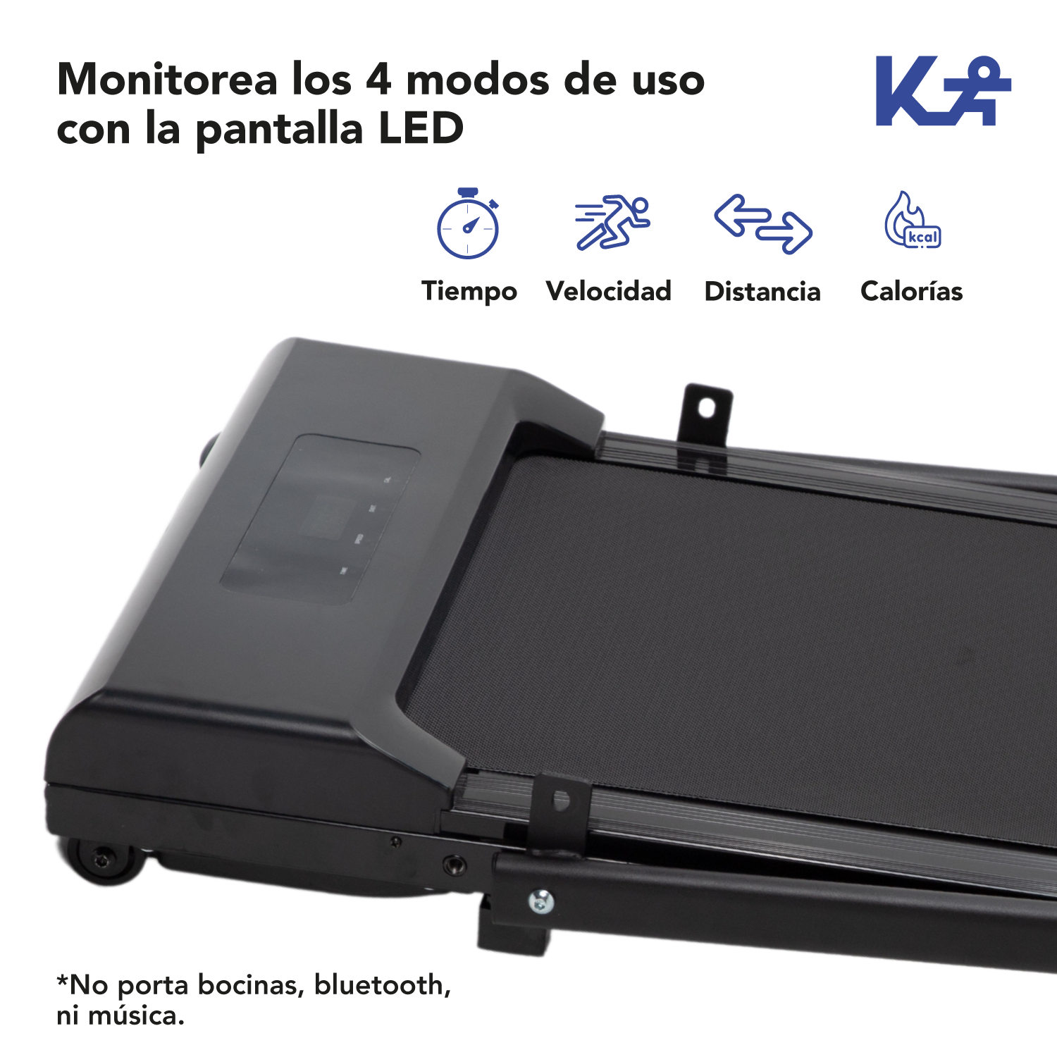 Trotadora Electrica Plegable 1.3 Hp Banda Correr-8