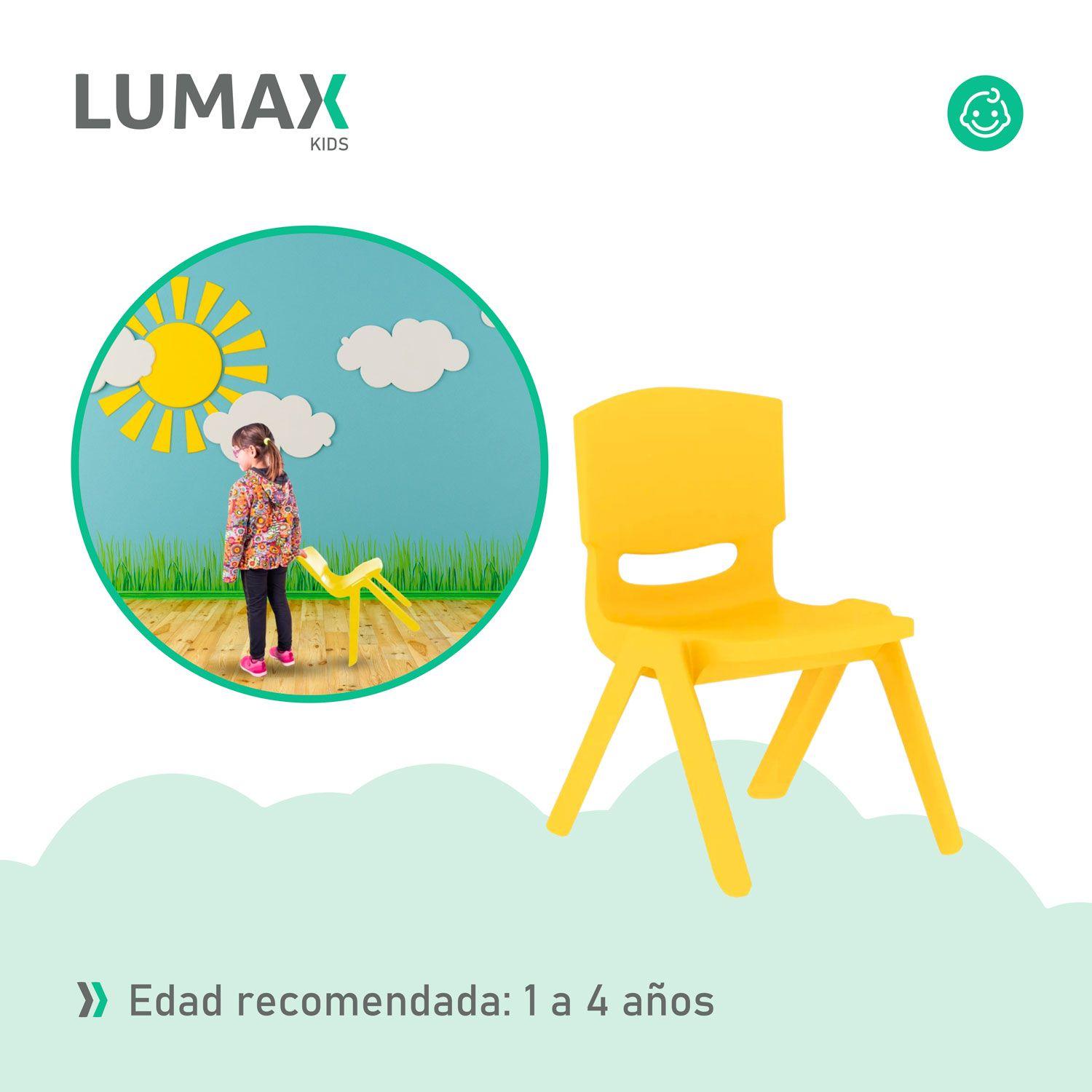 Silla de Plastico Infantil Hogar Jardin Niños MeTinca-4