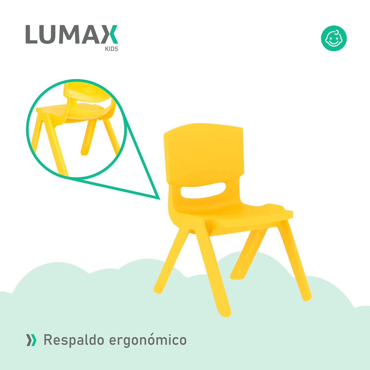 Silla de Plastico Infantil Hogar Jardin Niños MeTinca-6
